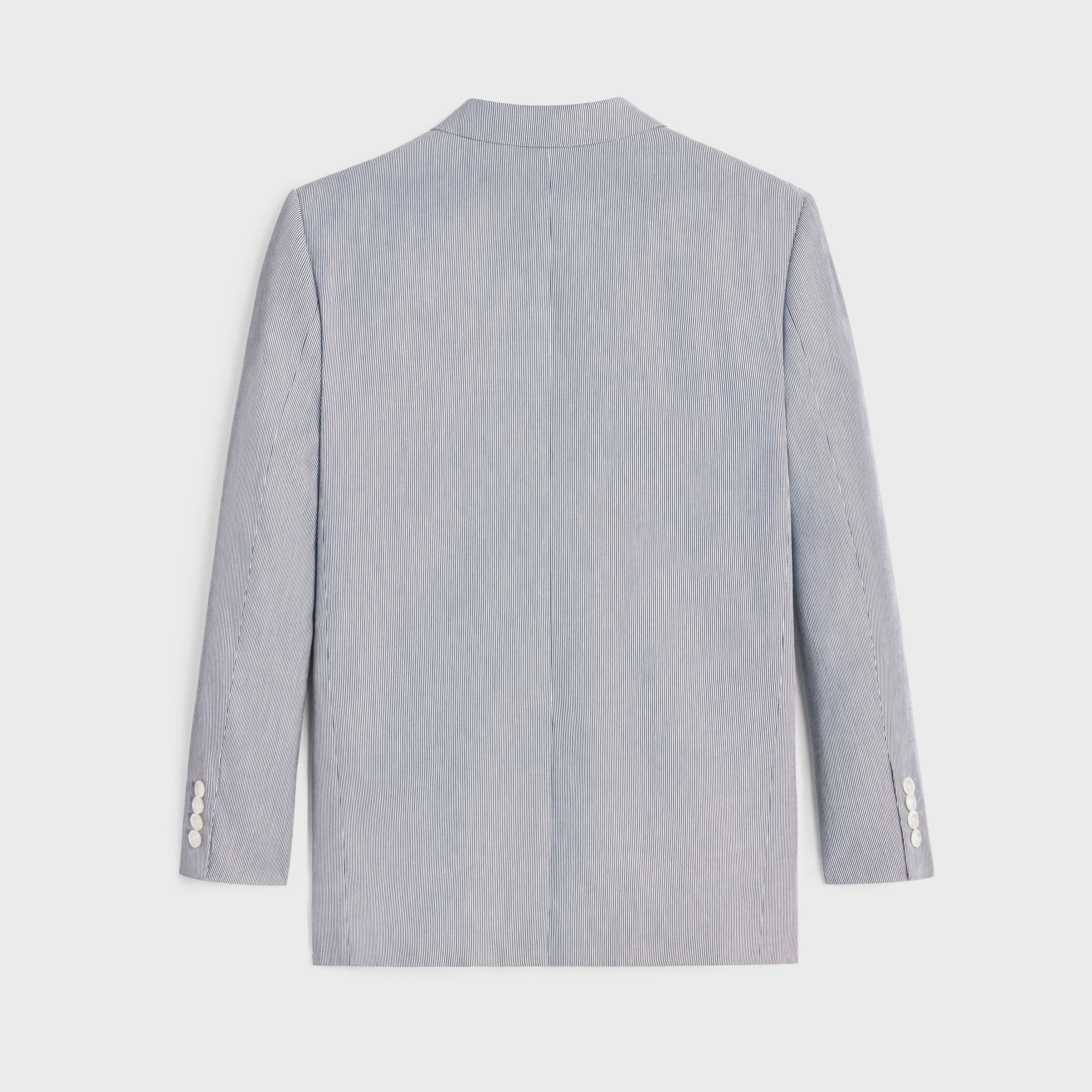 Celine jude jacket in striped cotton white/navy Size S / US 4 / IT 40 - 2 Thumbnail