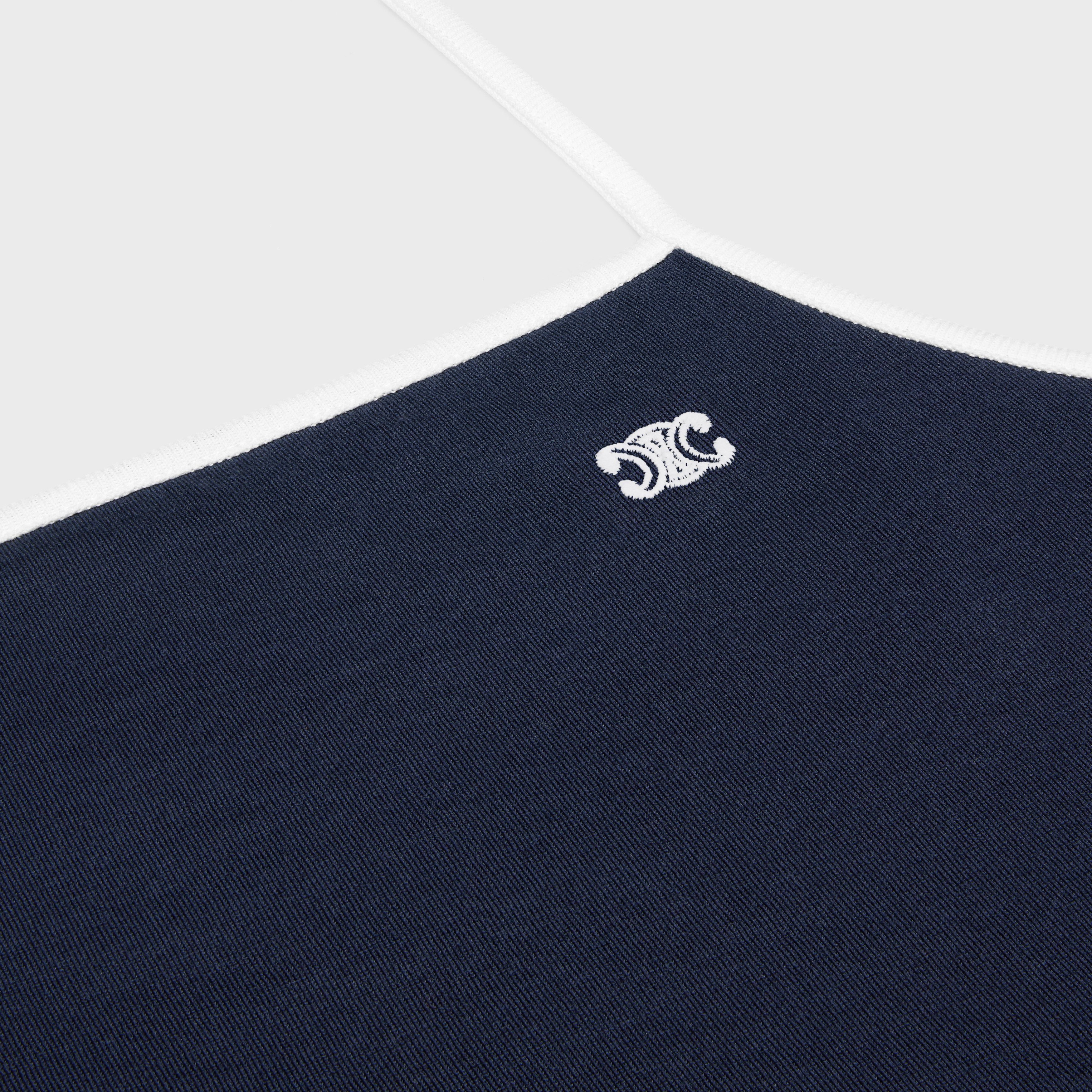 Celine triomphe tank top in cotton jersey navy Size XS / US 0-2 / IT 36-38 - 3 Thumbnail