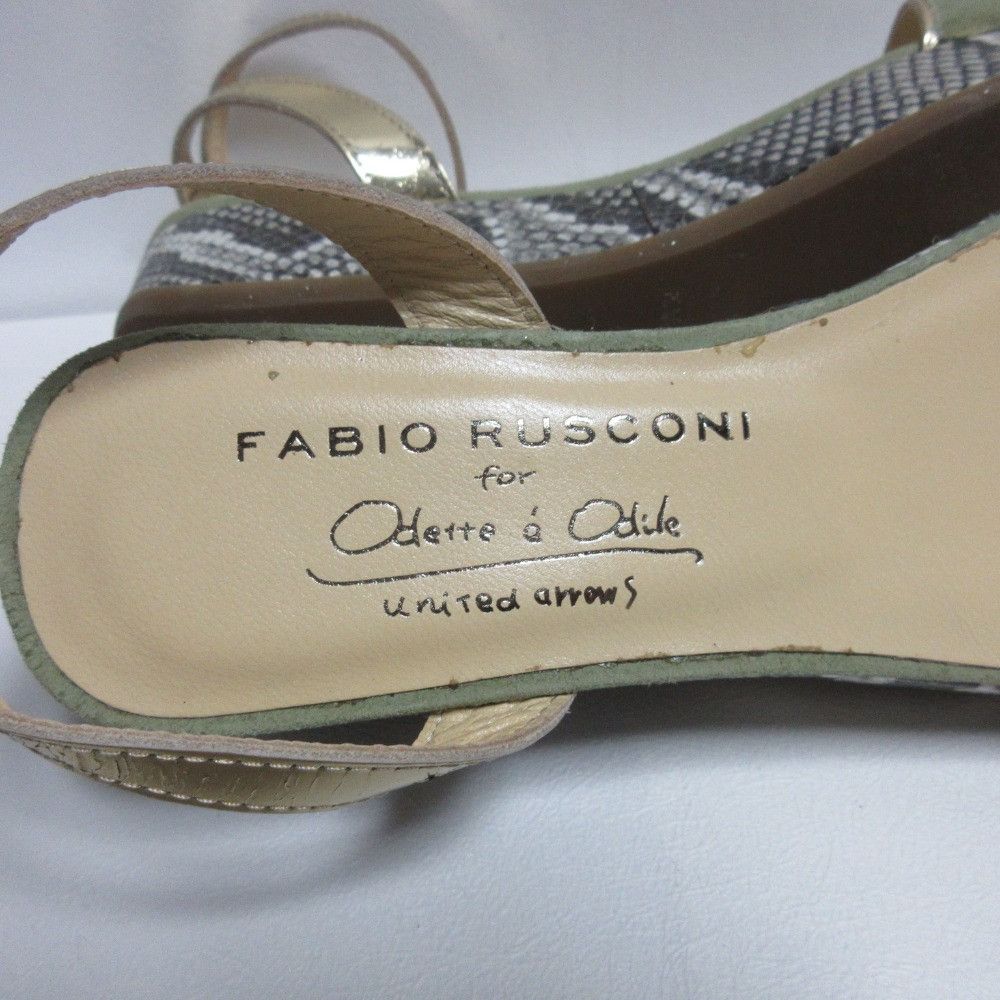 Other Other FABIO RUSCONI × Odette e Odile Platform Sandals Leather Shoes DUTY FREE for USA Size ONE SIZE - 7 Thumbnail