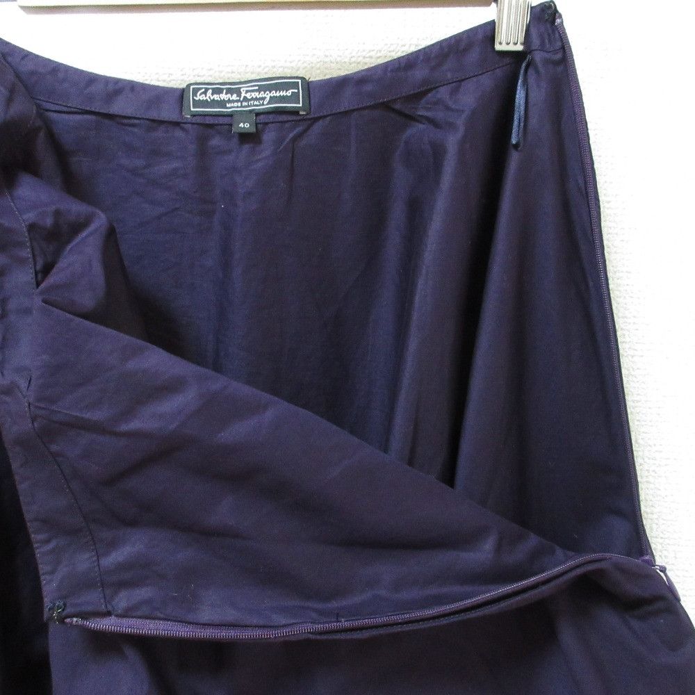 Salvatore Ferragamo Salvatore Ferragamo Salvatore Ferragamo Cotton Flare Skirt Cotton Skirts DUTY FREE for USA Size ONE SIZE - 4 Thumbnail