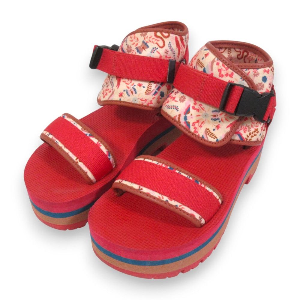 Other Other ANNA SUI×Teva Indio Jewel Platform Sandals Leather Shoes DUTY FREE for USA Size ONE SIZE - 2 Thumbnail