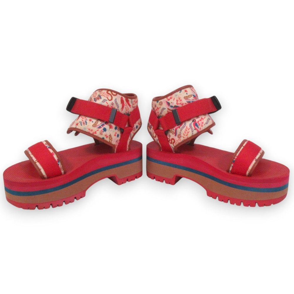 Other Other ANNA SUI×Teva Indio Jewel Platform Sandals Leather Shoes DUTY FREE for USA Size ONE SIZE - 6 Thumbnail