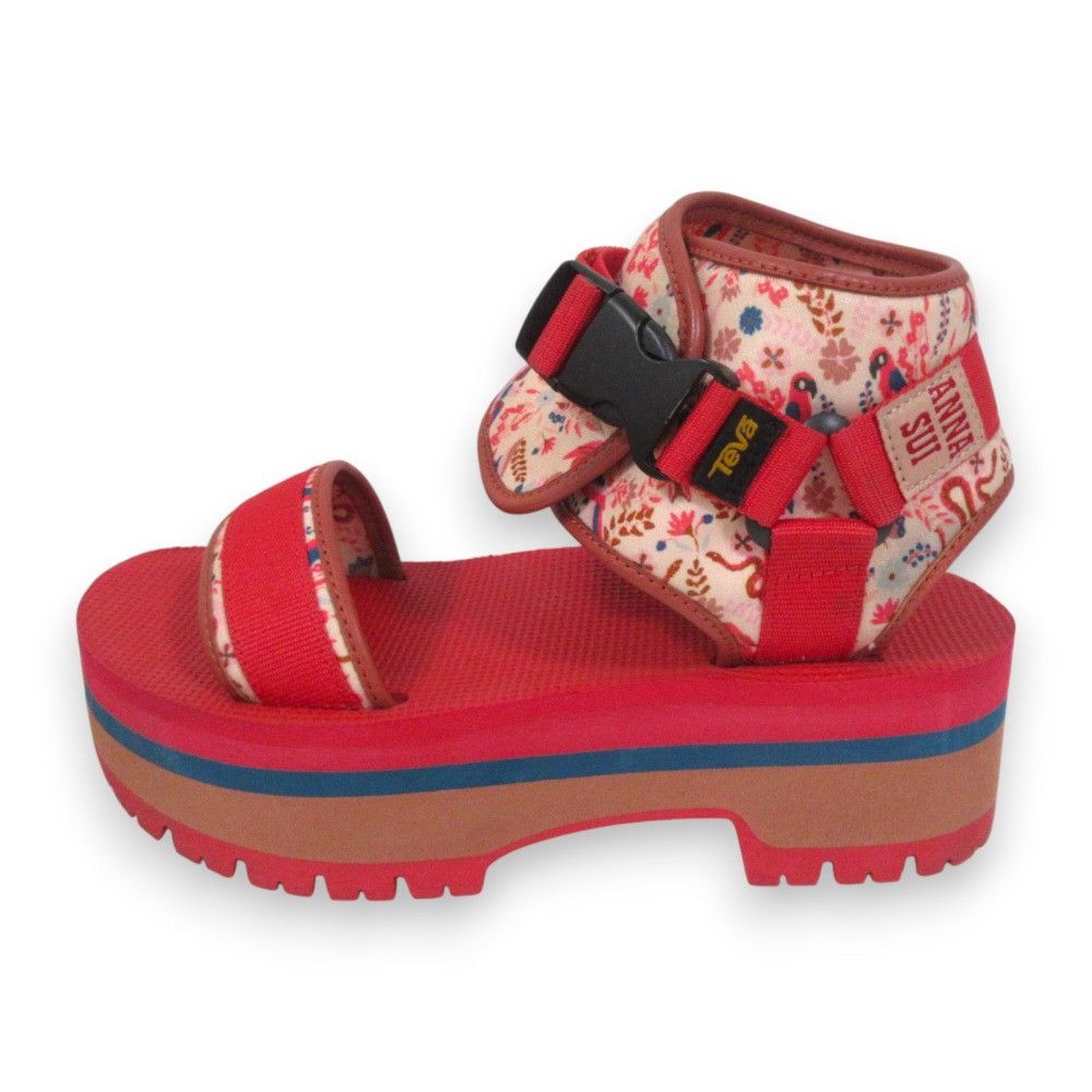 Other Other ANNA SUI×Teva Indio Jewel Platform Sandals Leather Shoes DUTY FREE for USA Size ONE SIZE - 3 Thumbnail