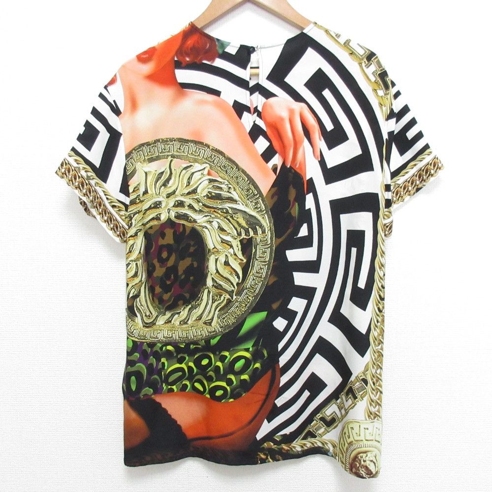 Versace Versace Gianni Versace Medusa Silk Short Sleeve Blouse Others Tops DUTY FREE for USA Size ONE SIZE - 2 Thumbnail
