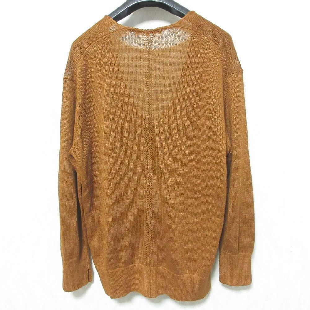 Other Other 23ku Pure Linen V Neck Knit Pullover Natural Material Tops KRWWCM0358 DUTY FREE for USA Size ONE SIZE - 2 Thumbnail