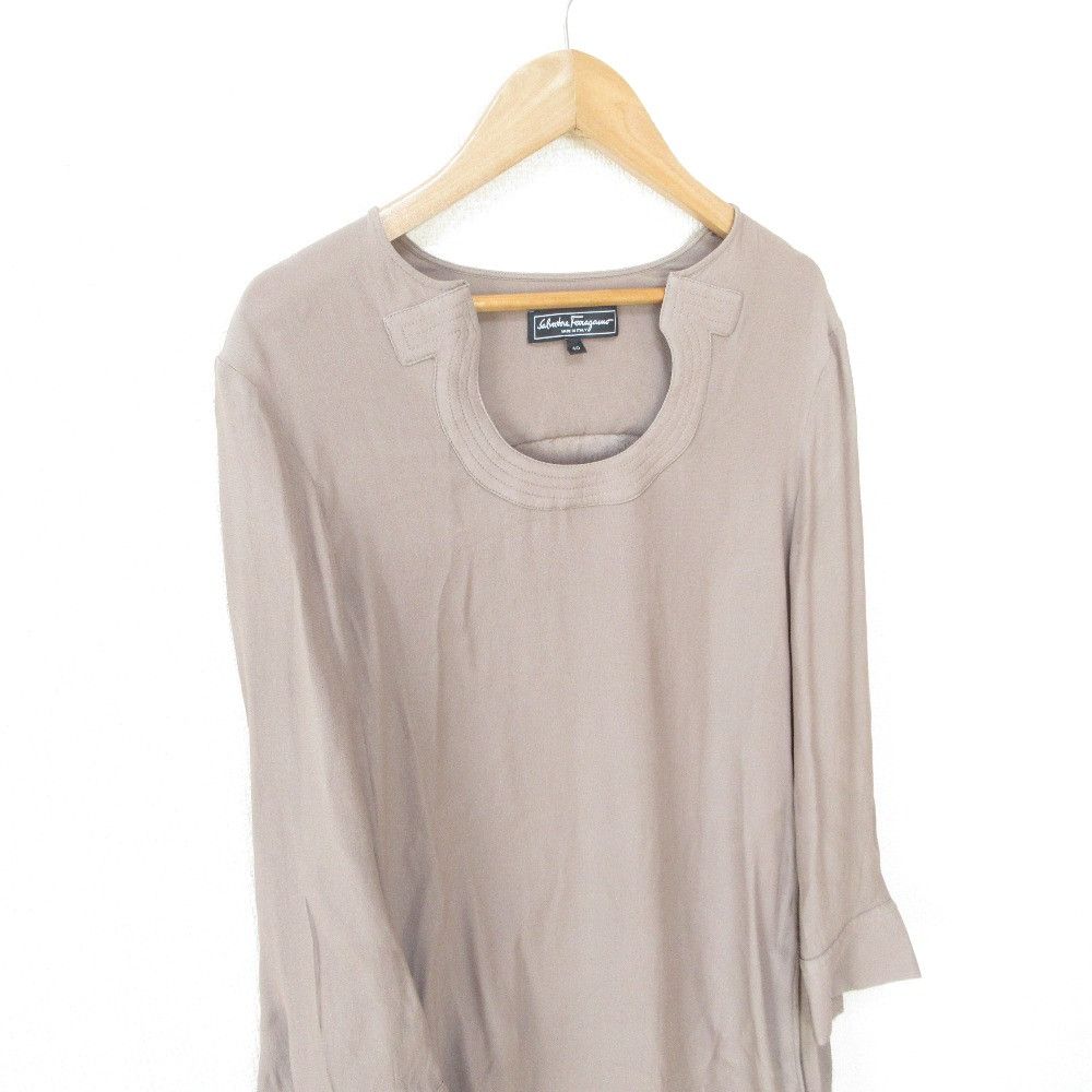 Salvatore Ferragamo Salvatore Ferragamo Salvatore Ferragamo Gancini Silk Blouse Others Tops DUTY FREE for USA Size ONE SIZE - 3 Thumbnail