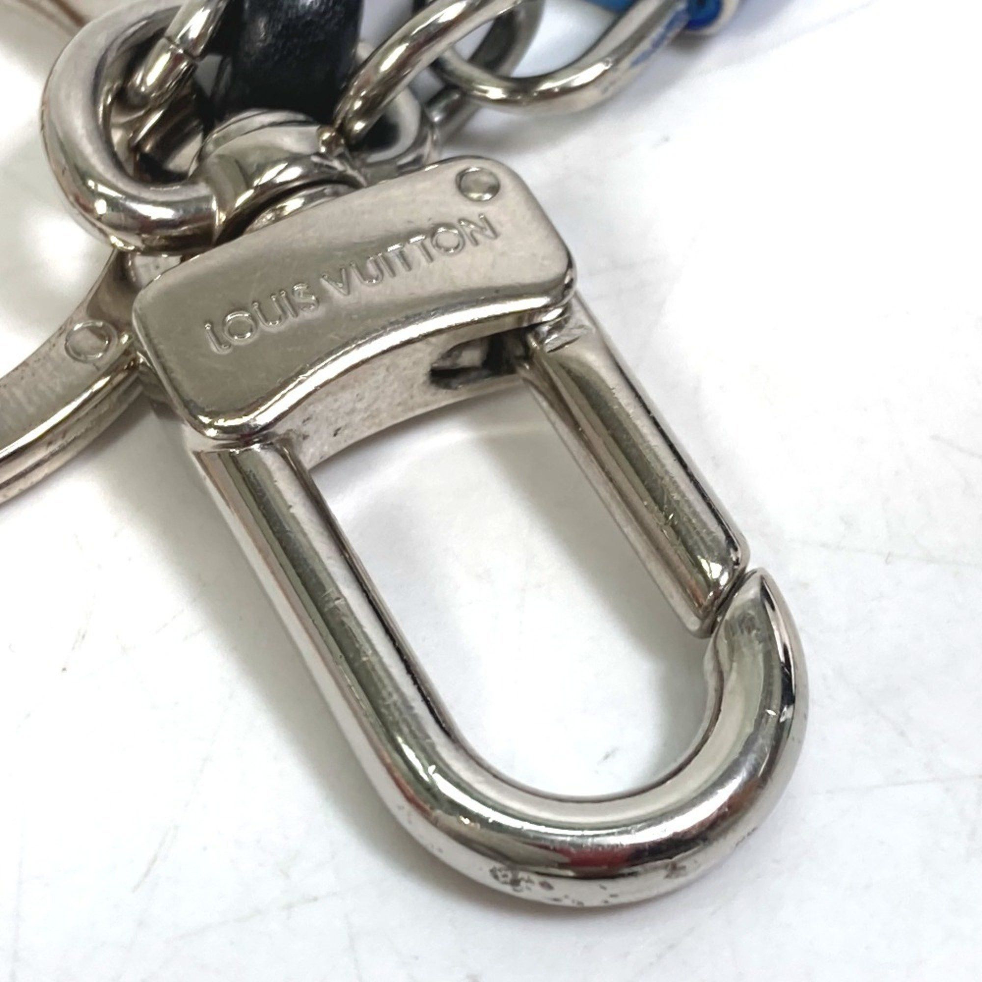 Louis Vuitton LOUIS VUITTON M61713 Porte-Clés Knot Lock Bag Charm Keychain Leather Men's Blue Size ONE SIZE - 7 Thumbnail