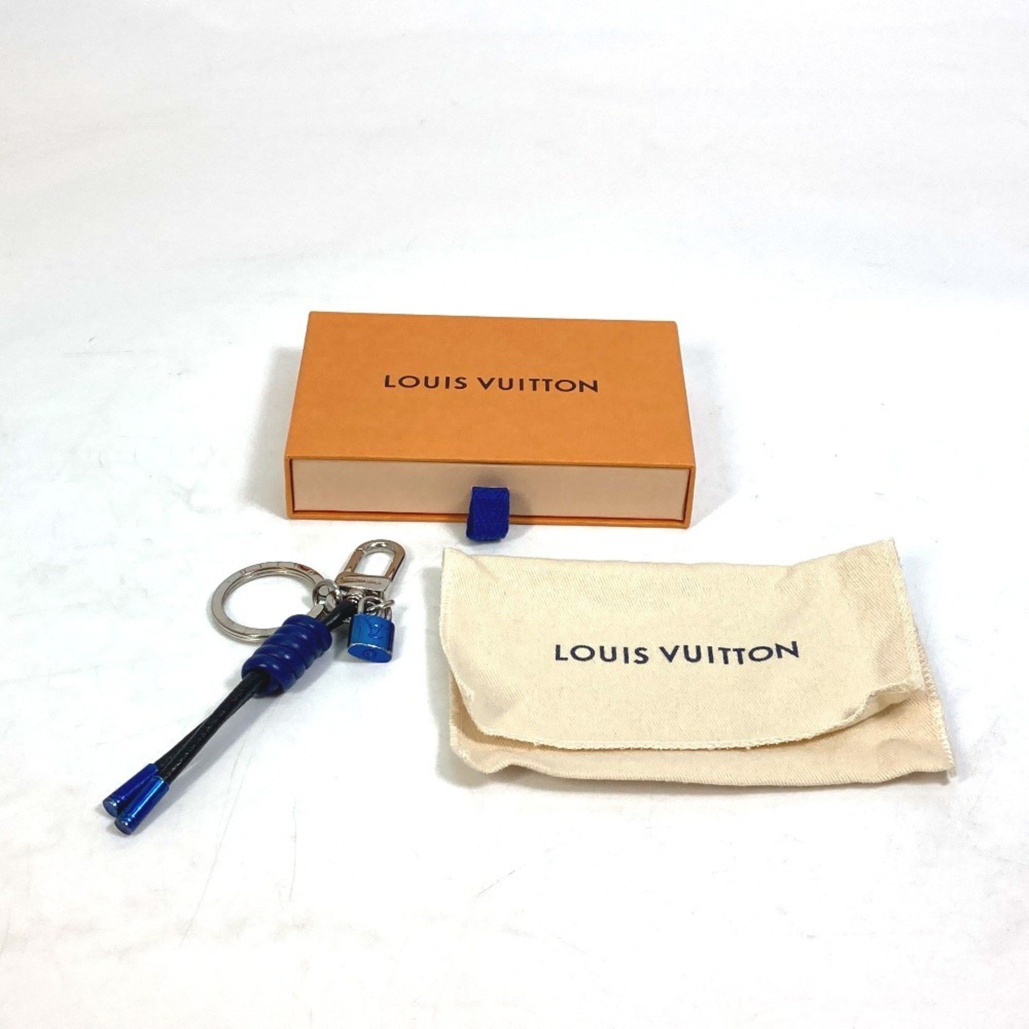 Louis Vuitton LOUIS VUITTON M61713 Porte-Clés Knot Lock Bag Charm Keychain Leather Men's Blue Size ONE SIZE - 13 Thumbnail