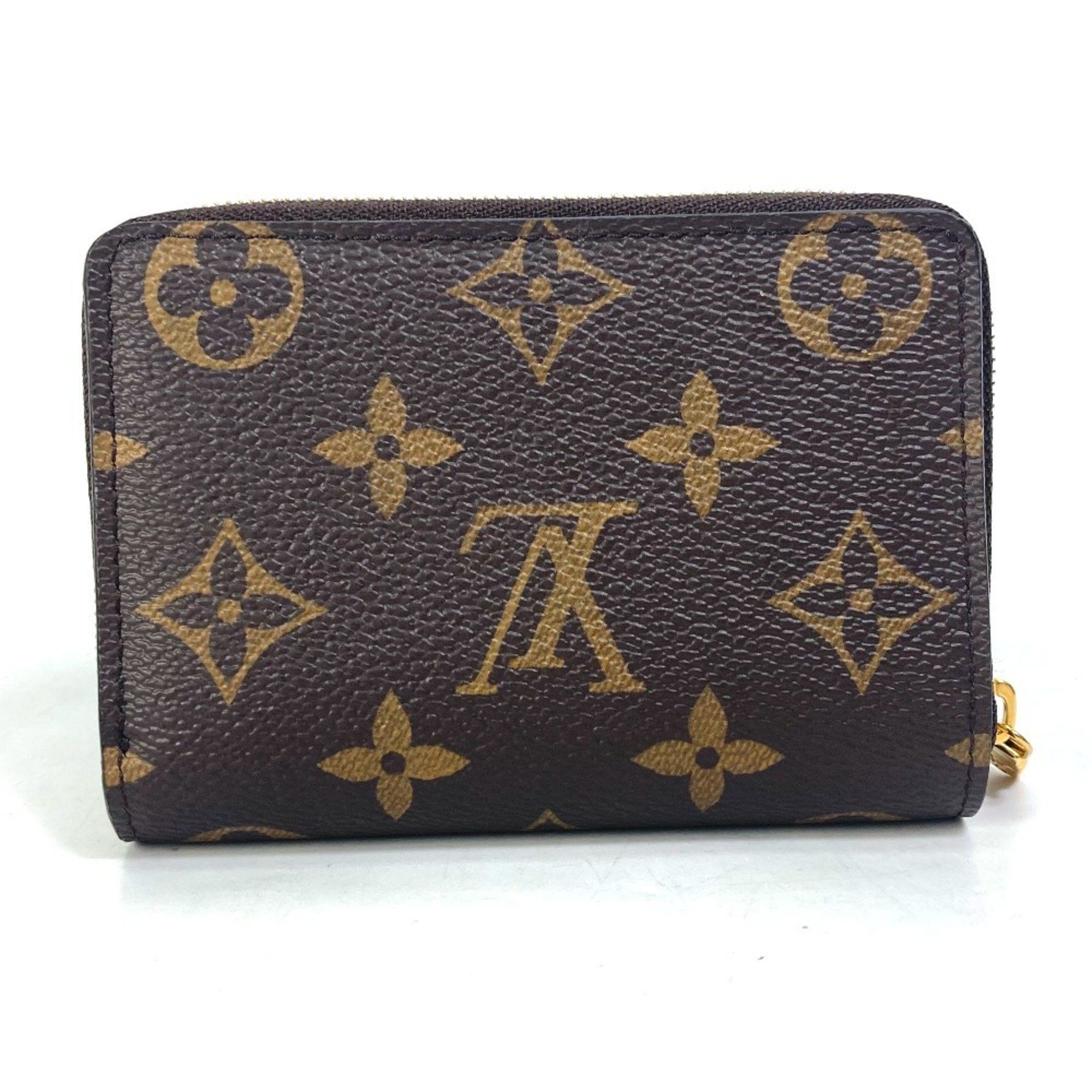 Louis Vuitton LOUIS VUITTON M82377 Monogram Portefeuille Lou Bifold Wallet in Canvas, Women's, Fuchsia Brown Size ONE SIZE - 2 Thumbnail
