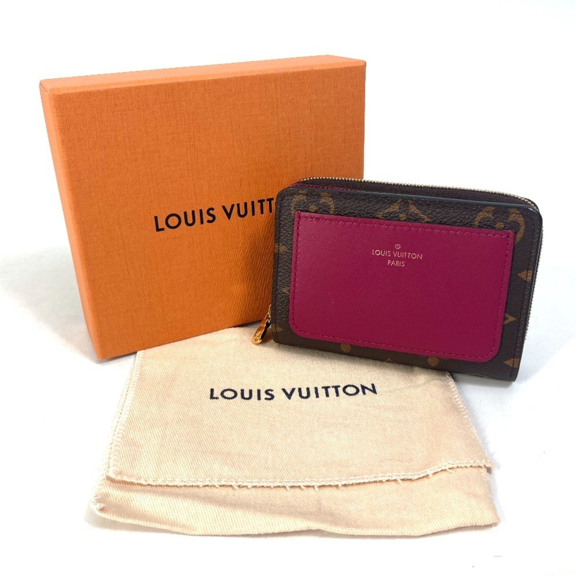 Louis Vuitton LOUIS VUITTON M82377 Monogram Portefeuille Lou Bifold Wallet in Canvas, Women's, Fuchsia Brown Size ONE SIZE - 16 Thumbnail