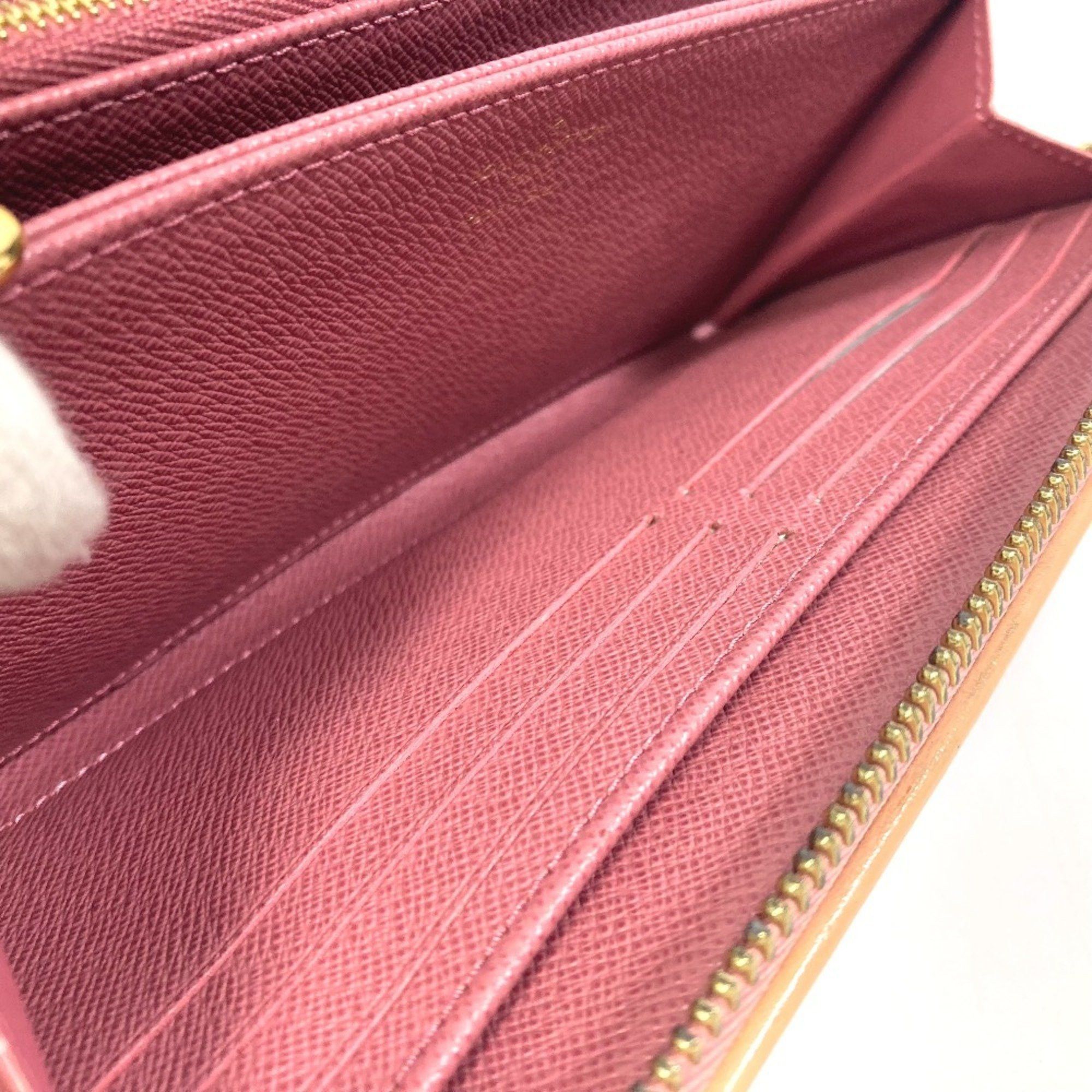 Louis Vuitton LOUIS VUITTON M81182 Monogram Denim Zippy Wallet, Women's, Pink Size ONE SIZE - 12 Thumbnail