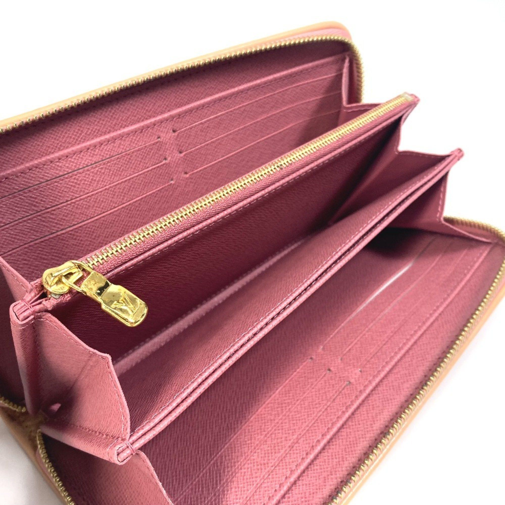 Louis Vuitton LOUIS VUITTON M81182 Monogram Denim Zippy Wallet, Women's, Pink Size ONE SIZE - 8 Thumbnail