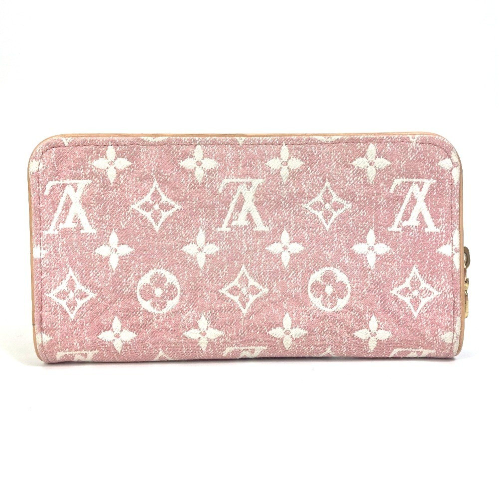 Louis Vuitton LOUIS VUITTON M81182 Monogram Denim Zippy Wallet, Women's, Pink Size ONE SIZE - 2 Thumbnail