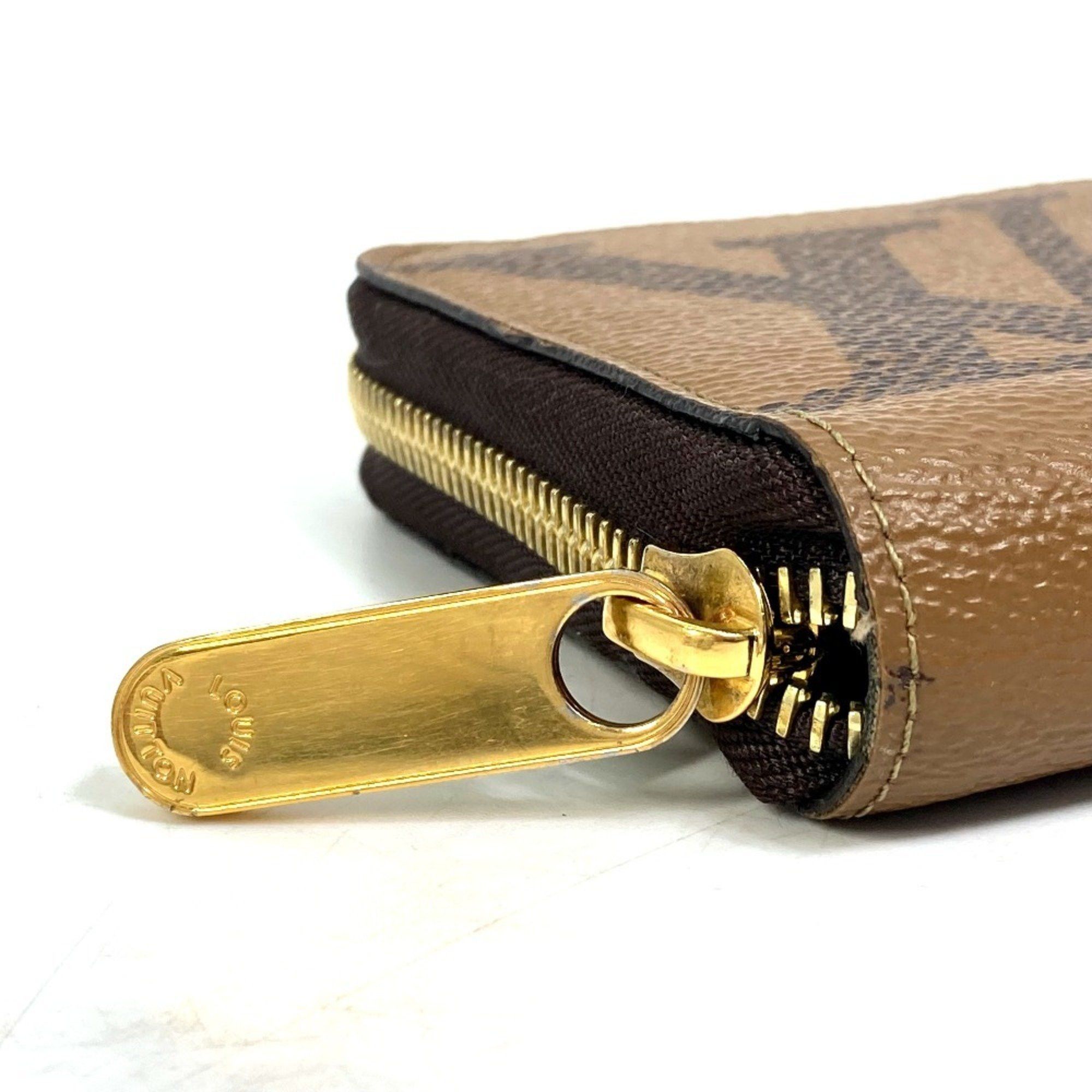 Louis Vuitton LOUIS VUITTON M69353 Monogram Giant Zippy Wallet, Round Zipper Long Canvas, Women's, Brown Size ONE SIZE - 4 Thumbnail