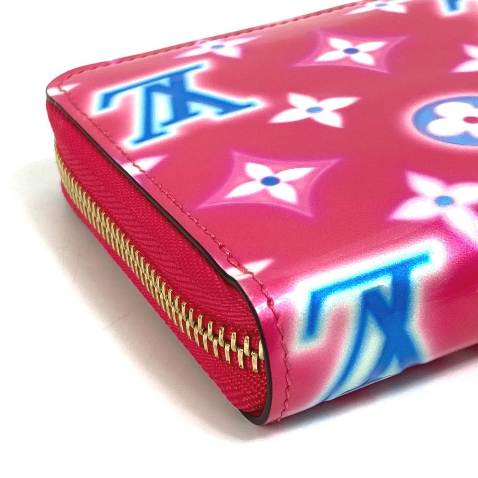 Louis Vuitton LOUIS VUITTON M81154 Monogram Vernis Zippy Wallet, 2022 Valentine's Day Limited Edition Long Vernis, Women's, Fuchsia Neon Pink Size ONE SIZE - 9 Thumbnail