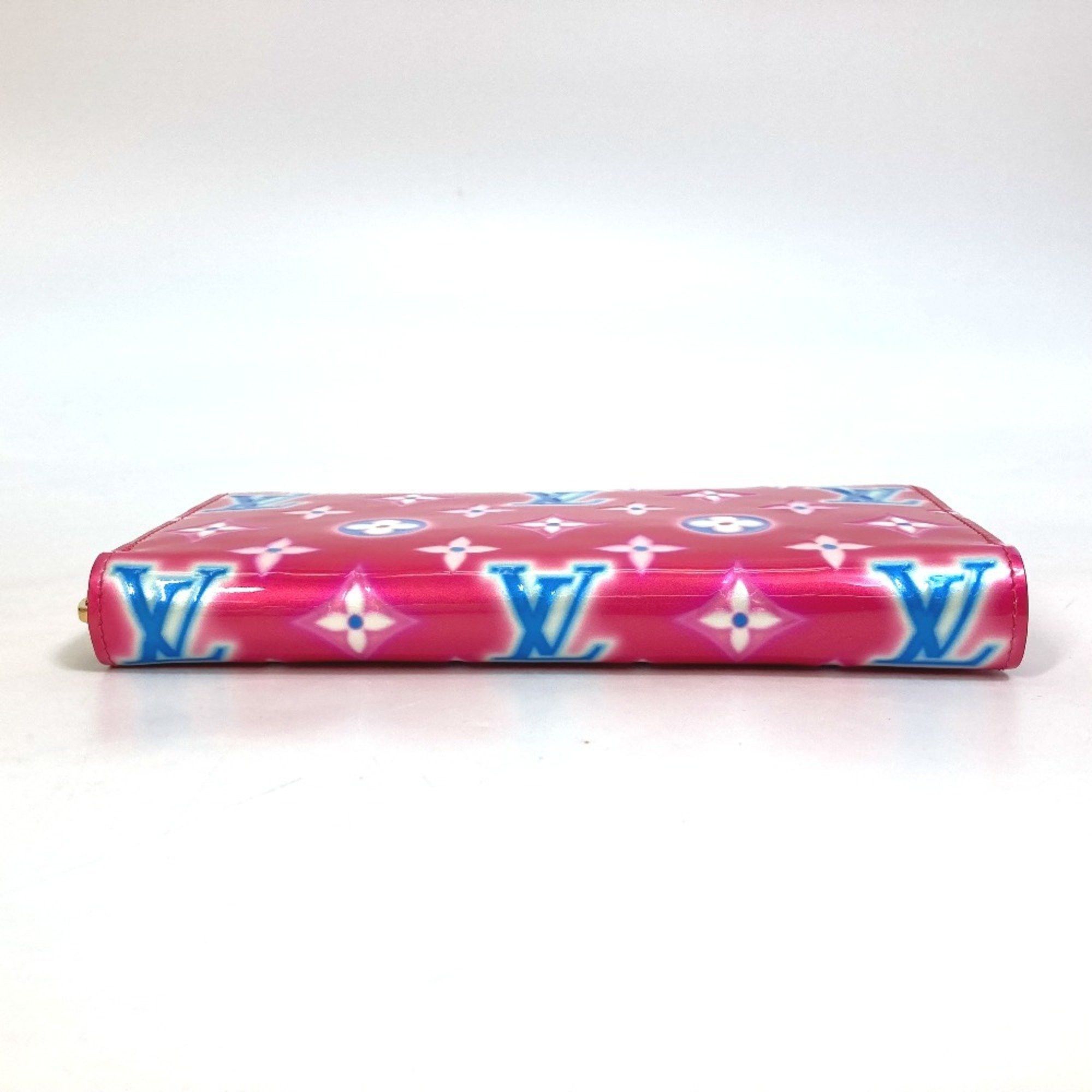Louis Vuitton LOUIS VUITTON M81154 Monogram Vernis Zippy Wallet, 2022 Valentine's Day Limited Edition Long Vernis, Women's, Fuchsia Neon Pink Size ONE SIZE - 3 Thumbnail