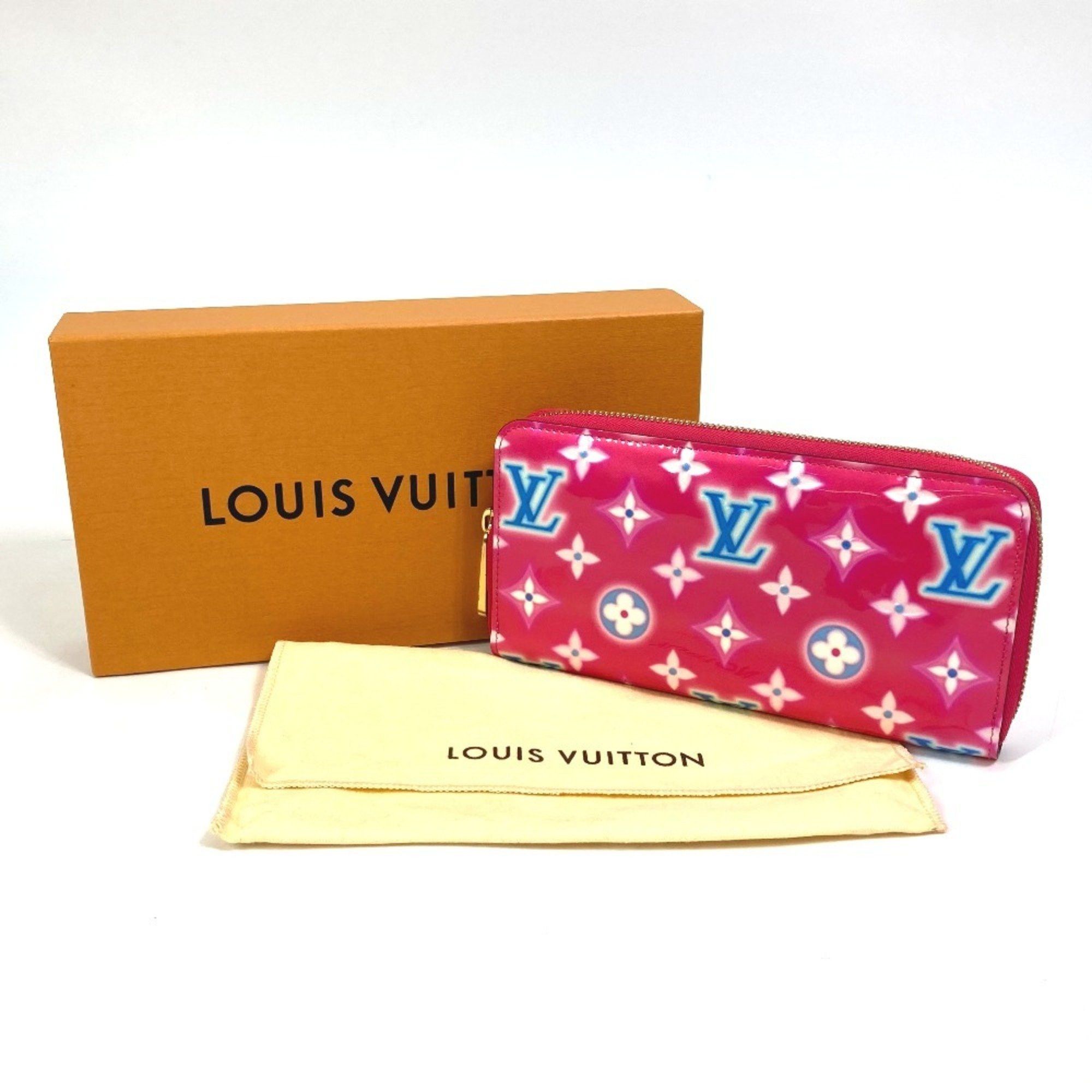 Louis Vuitton LOUIS VUITTON M81154 Monogram Vernis Zippy Wallet, 2022 Valentine's Day Limited Edition Long Vernis, Women's, Fuchsia Neon Pink Size ONE SIZE - 15 Thumbnail