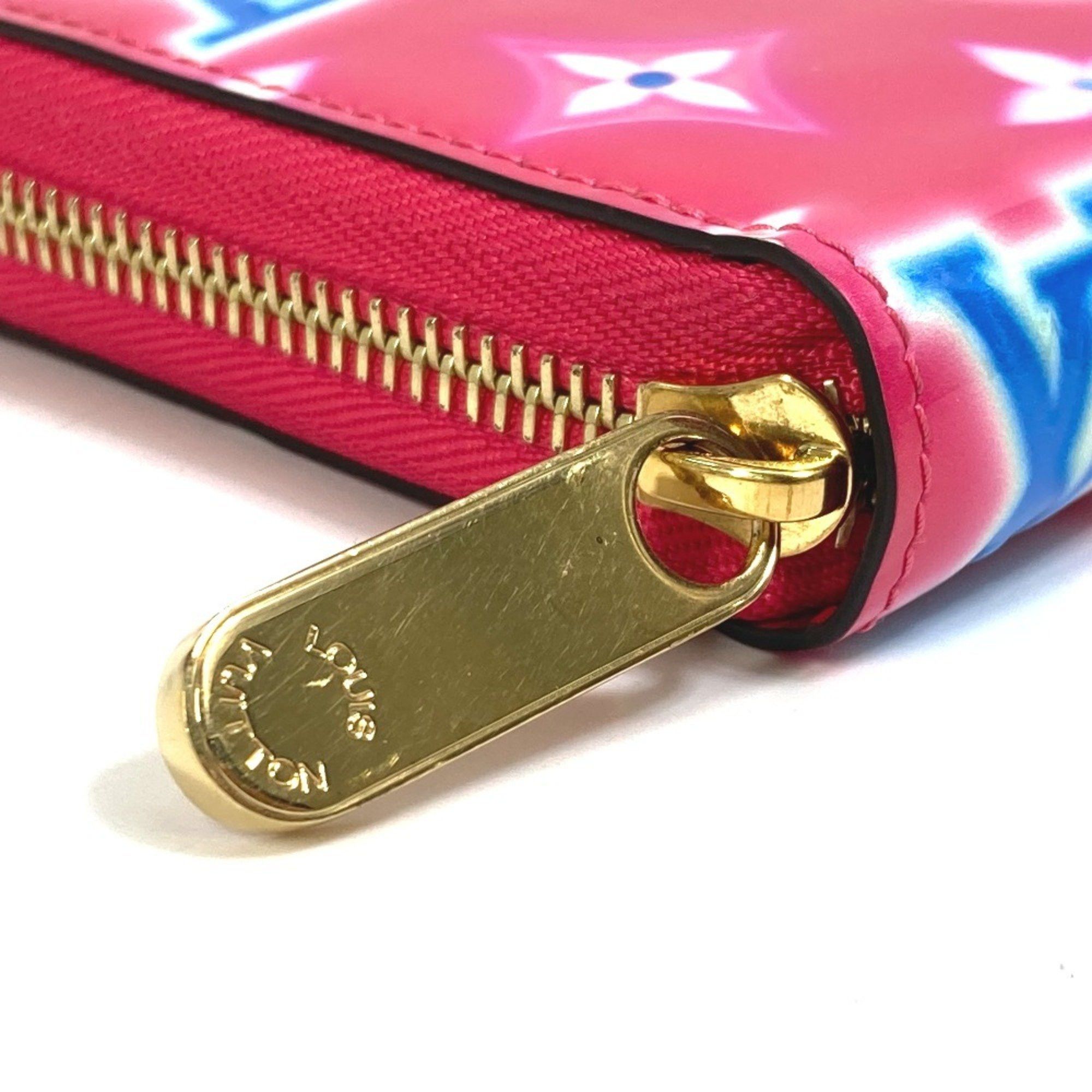 Louis Vuitton LOUIS VUITTON M81154 Monogram Vernis Zippy Wallet, 2022 Valentine's Day Limited Edition Long Vernis, Women's, Fuchsia Neon Pink Size ONE SIZE - 5 Thumbnail