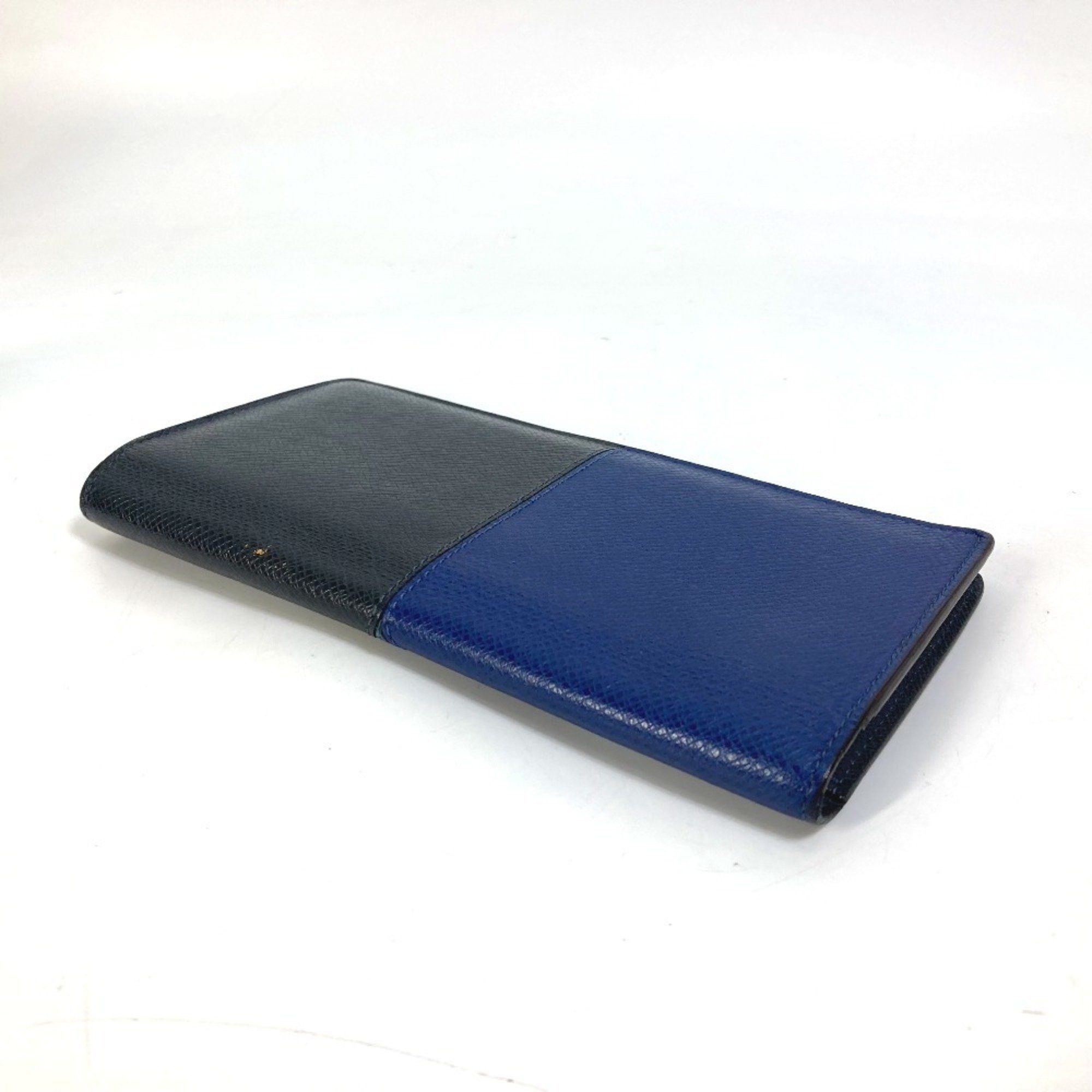 Louis Vuitton LOUIS VUITTON M30713 Taiga V Portefeuille Brazza NM Bifold Long Wallet in Leather, Men's Navy Size ONE SIZE - 4 Thumbnail