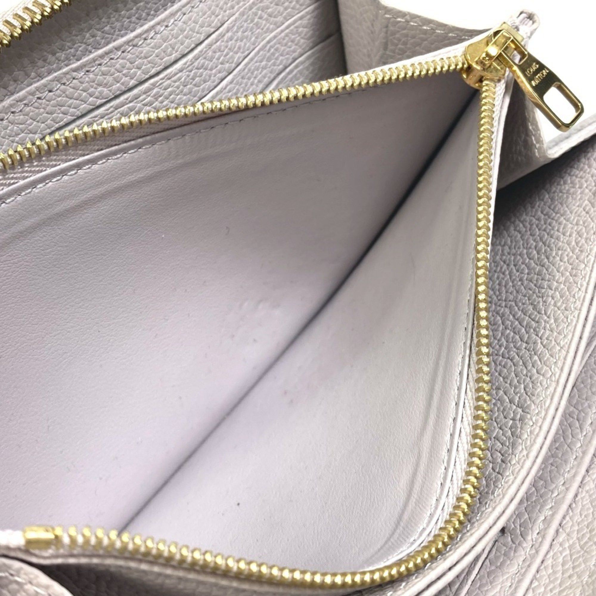 Louis Vuitton LOUIS VUITTON M69142 Monogram Empreinte Zippy Wallet, Leather, Women's, Blue Grey Size ONE SIZE - 14 Thumbnail