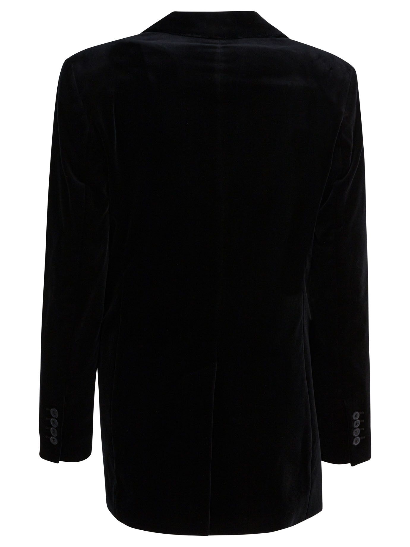 Max Mara Double-Breasted Velvet Blazer Size M / US 6-8 / IT 42-44 - 2 Thumbnail