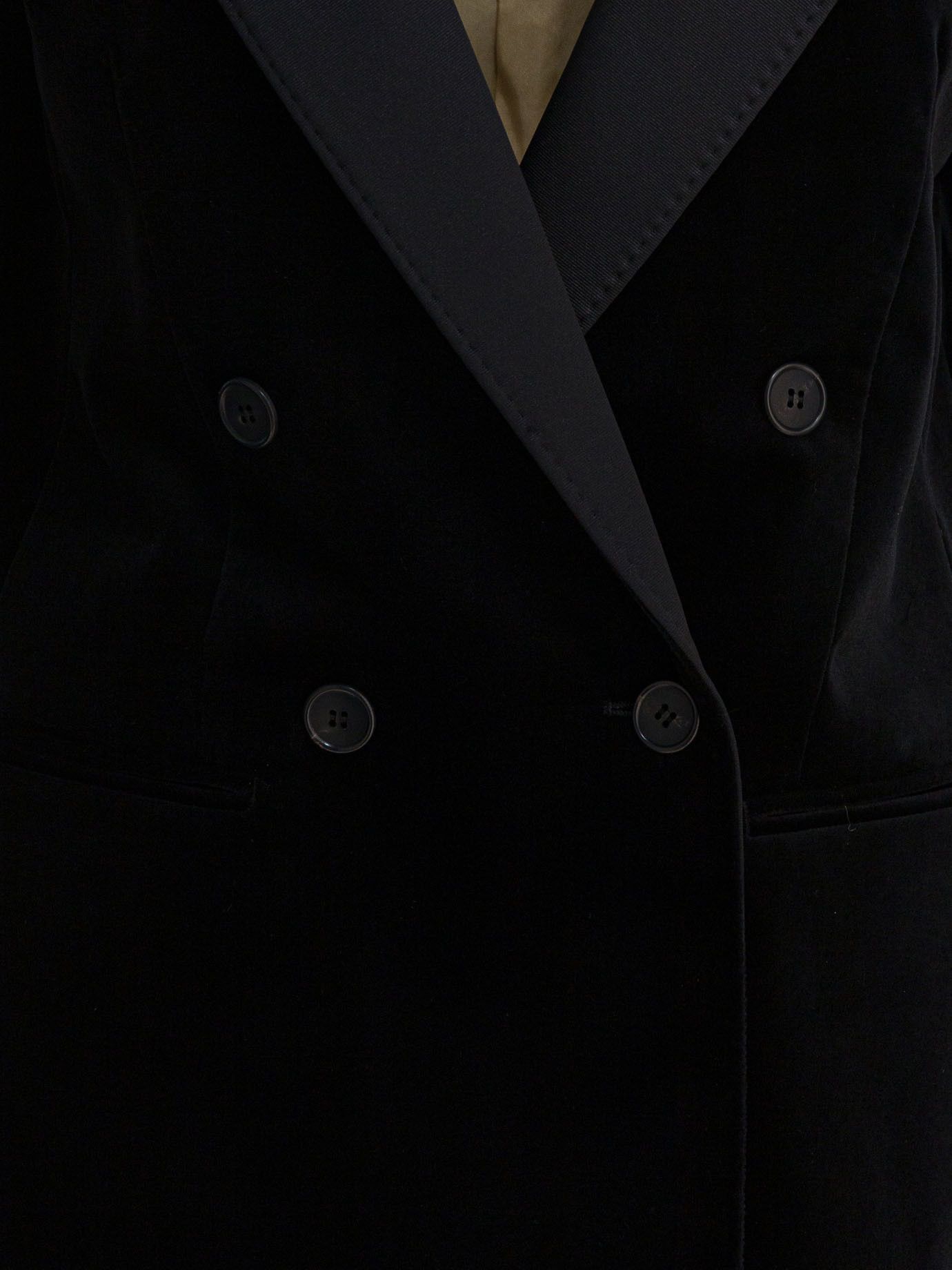 Max Mara Double-Breasted Velvet Blazer Size M / US 6-8 / IT 42-44 - 3 Thumbnail