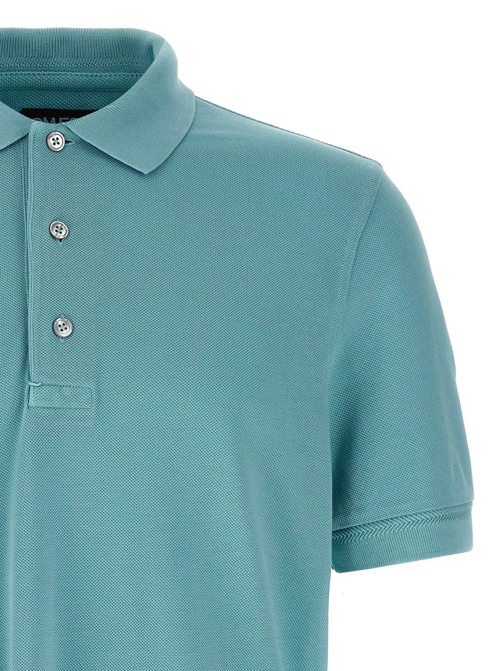 Tom Ford Piqué Polo Shirt Size US L / EU 52-54 / 3 - 3 Thumbnail