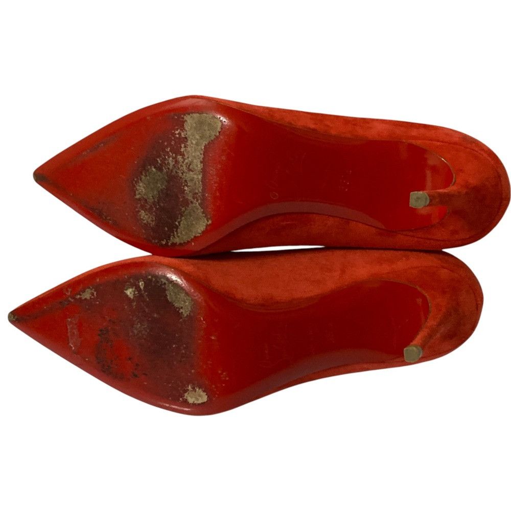 Christian Louboutin Christian Louboutin Christian Louboutin Pointed Toe Suede Pumps Suede Shoes Size ONE SIZE - 6 Thumbnail