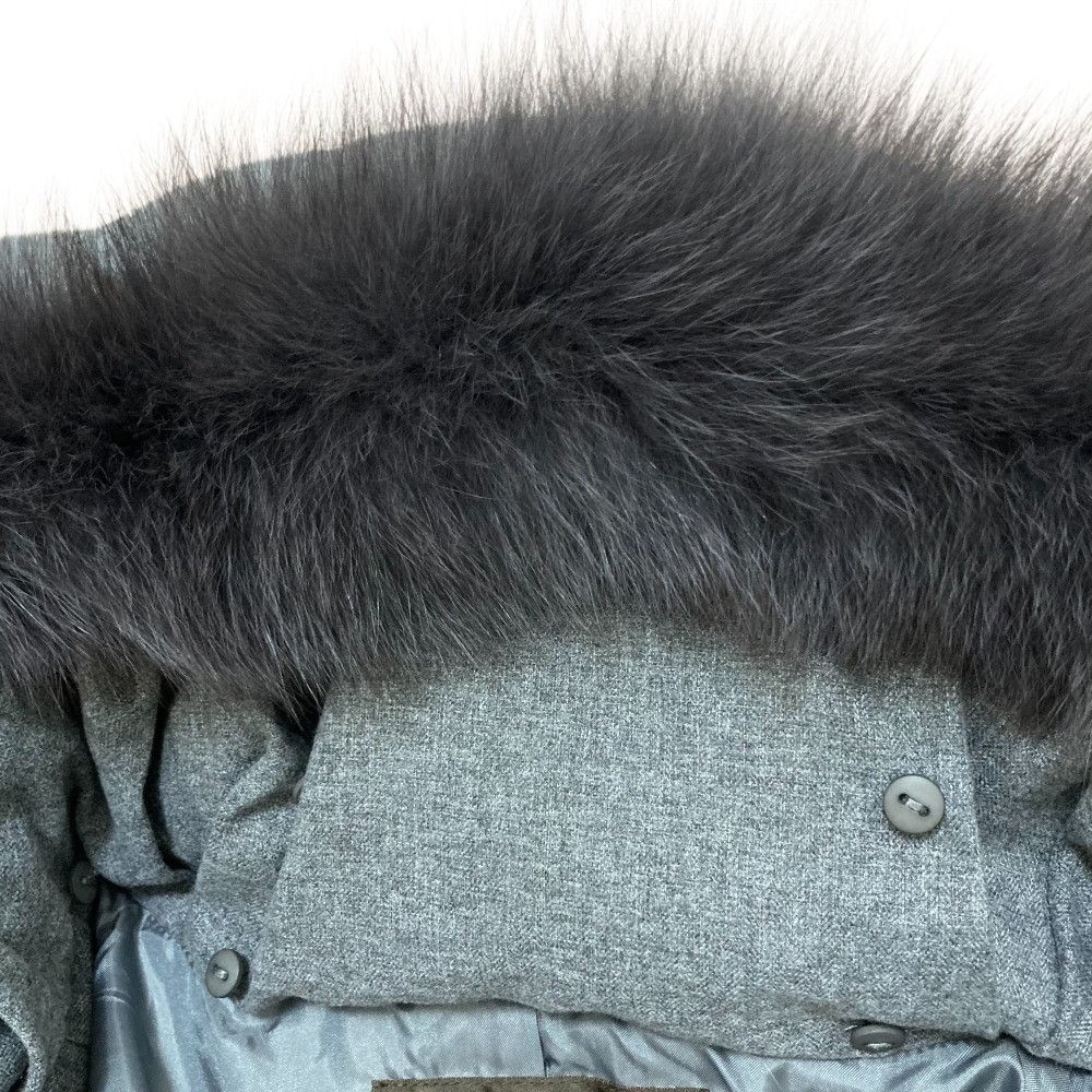Other Other Reflect Fox Fur Down Coat Natural Material Outerwear Size ONE SIZE - 6 Thumbnail