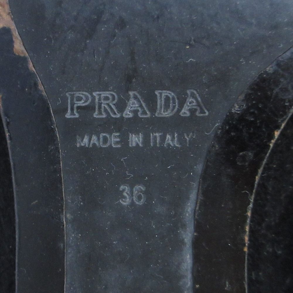 Prada Prada Prada Ribbon Suede Long Boots Suede Shoes DUTY FREE for USA Size ONE SIZE - 8 Thumbnail