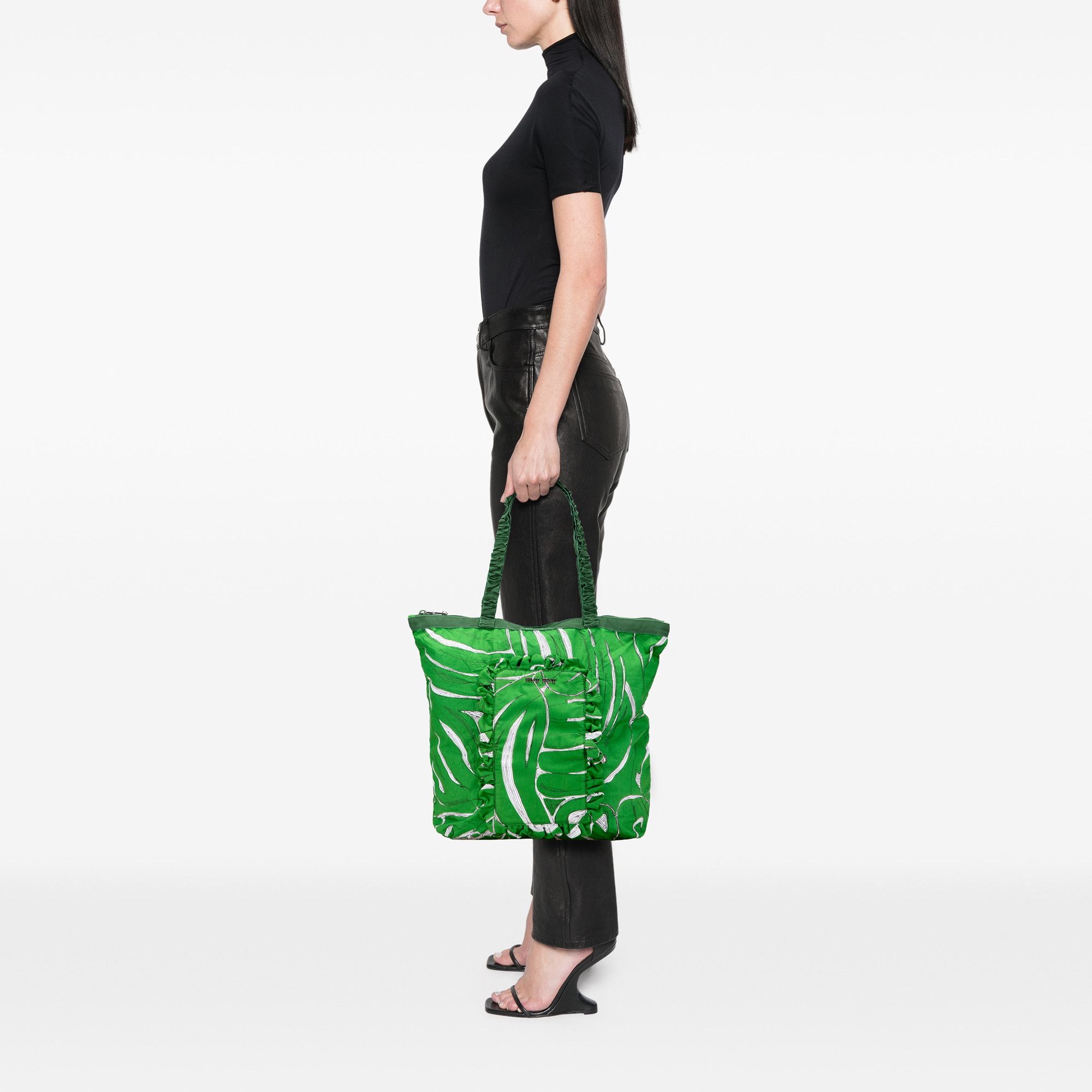 Miu Miu Miu Miu Canvas Printed Ivy Tote Size ONE SIZE - 9 Thumbnail