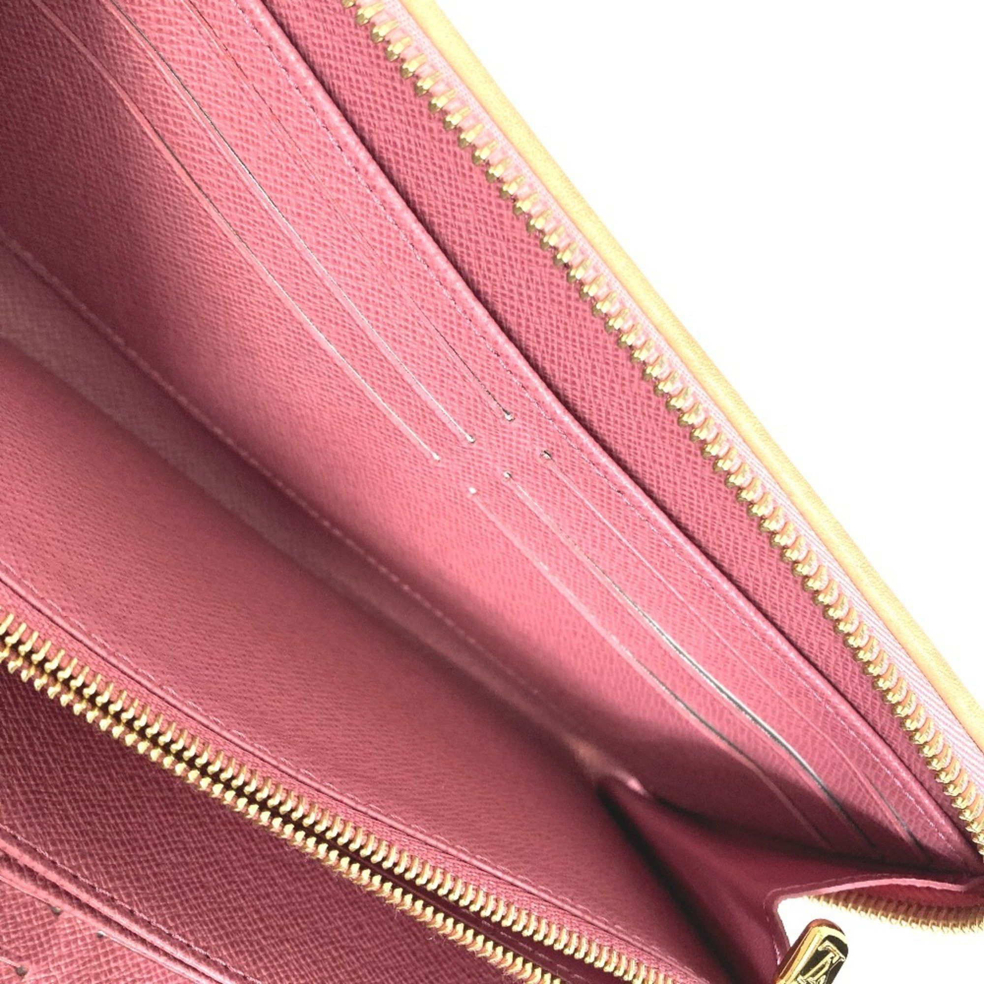 Louis Vuitton LOUIS VUITTON M81182 Monogram Denim Zippy Wallet, Round Zipper Long Denim, Women's, Pink Size ONE SIZE - 4 Thumbnail