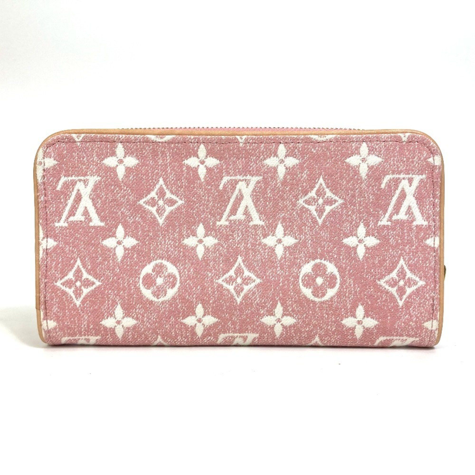 Louis Vuitton LOUIS VUITTON M81182 Monogram Denim Zippy Wallet, Round Zipper Long Denim, Women's, Pink Size ONE SIZE - 2 Thumbnail