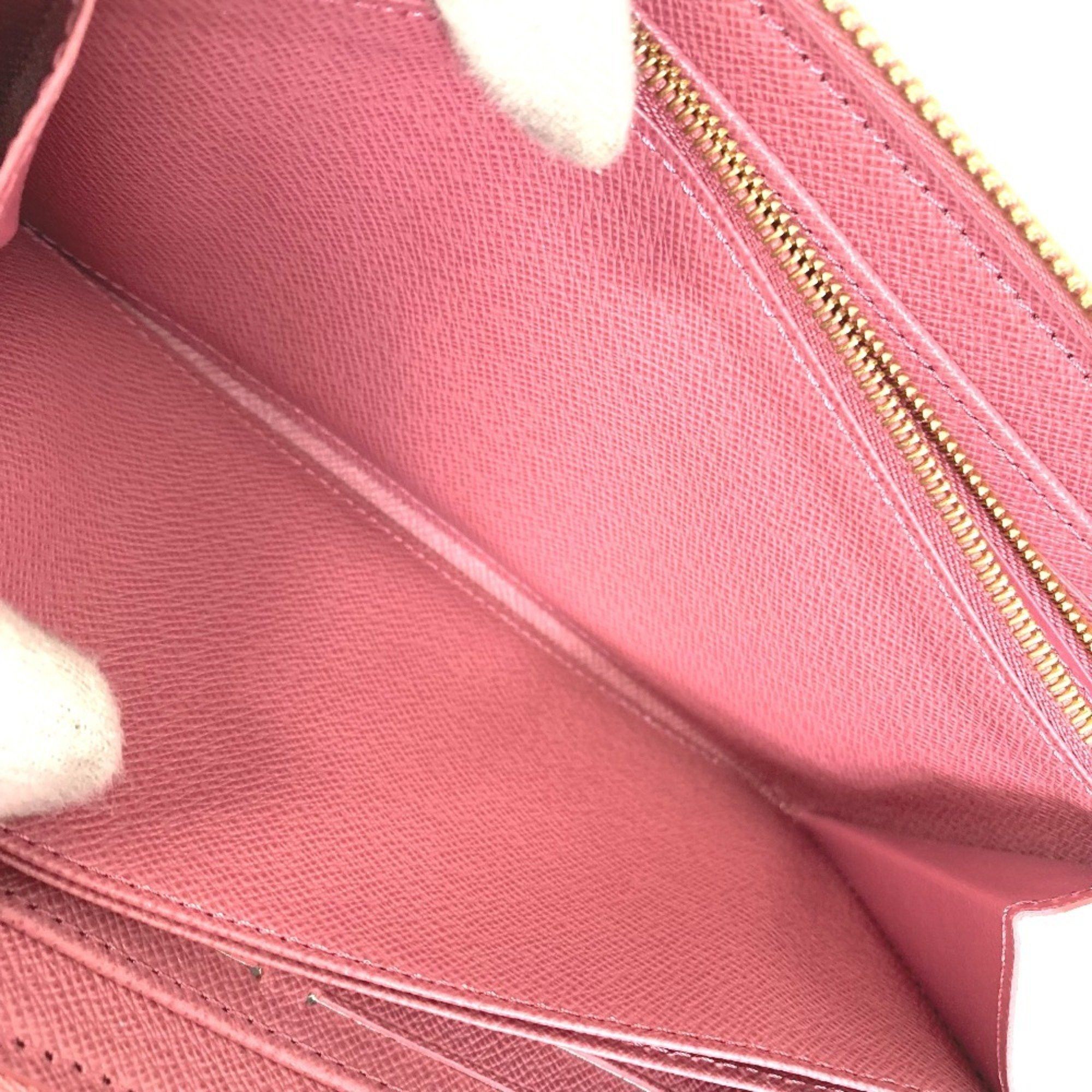 Louis Vuitton LOUIS VUITTON M81182 Monogram Denim Zippy Wallet, Round Zipper Long Denim, Women's, Pink Size ONE SIZE - 8 Thumbnail