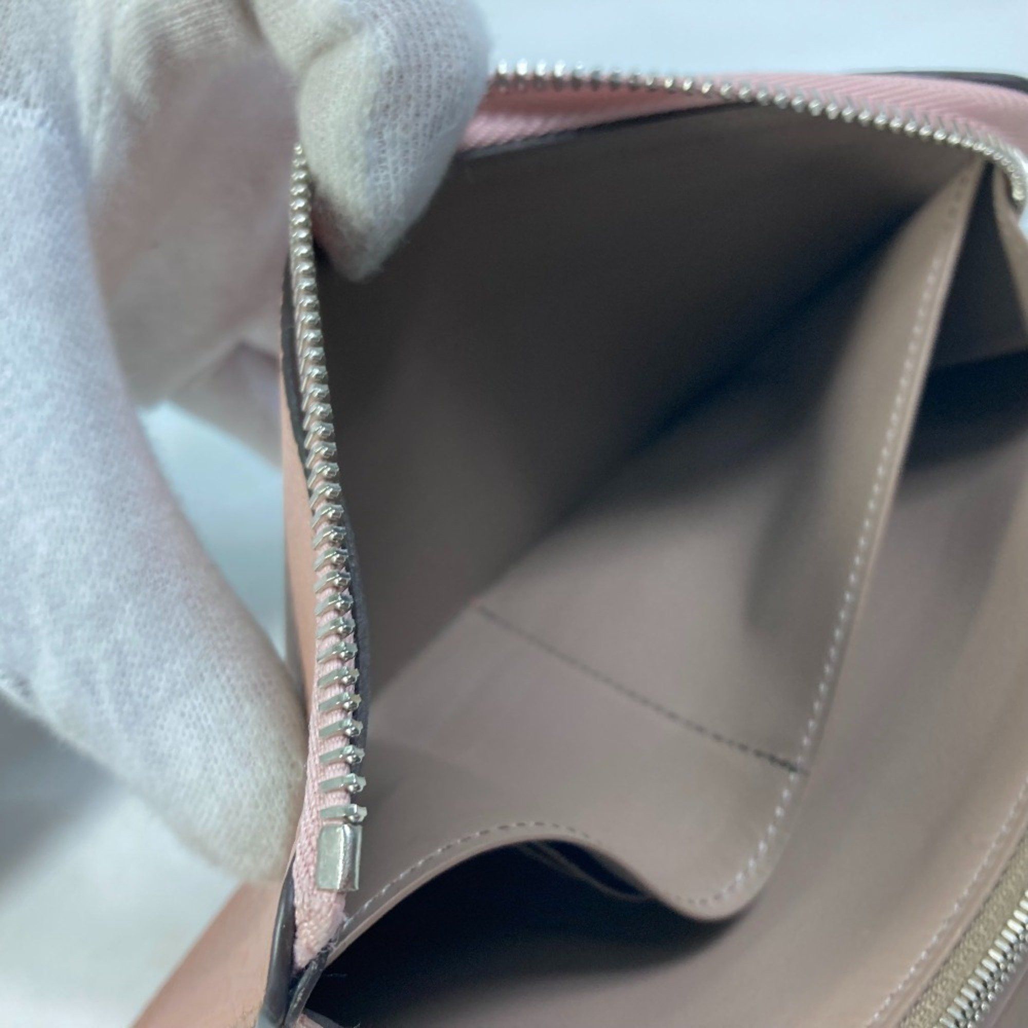 Louis Vuitton LOUIS VUITTON M63103 Portefeuille Comete L-shaped zipper long wallet in Taurillon leather, women's, pink Size ONE SIZE - 11 Thumbnail