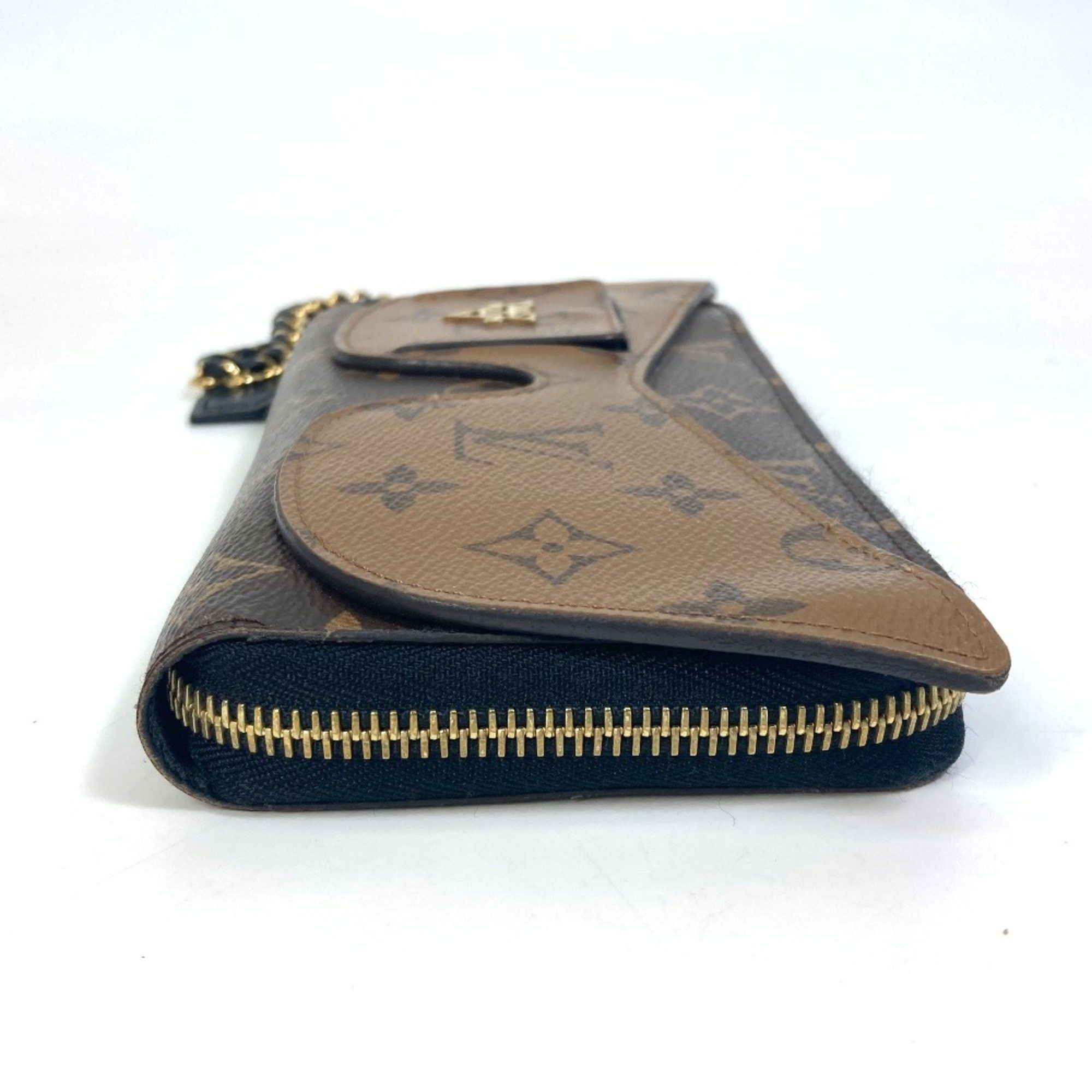 Louis Vuitton LOUIS VUITTON M68796 Monogram Reverse Zippy Wallet Shady Long in Canvas, Brown, Women's Size ONE SIZE - 3 Thumbnail