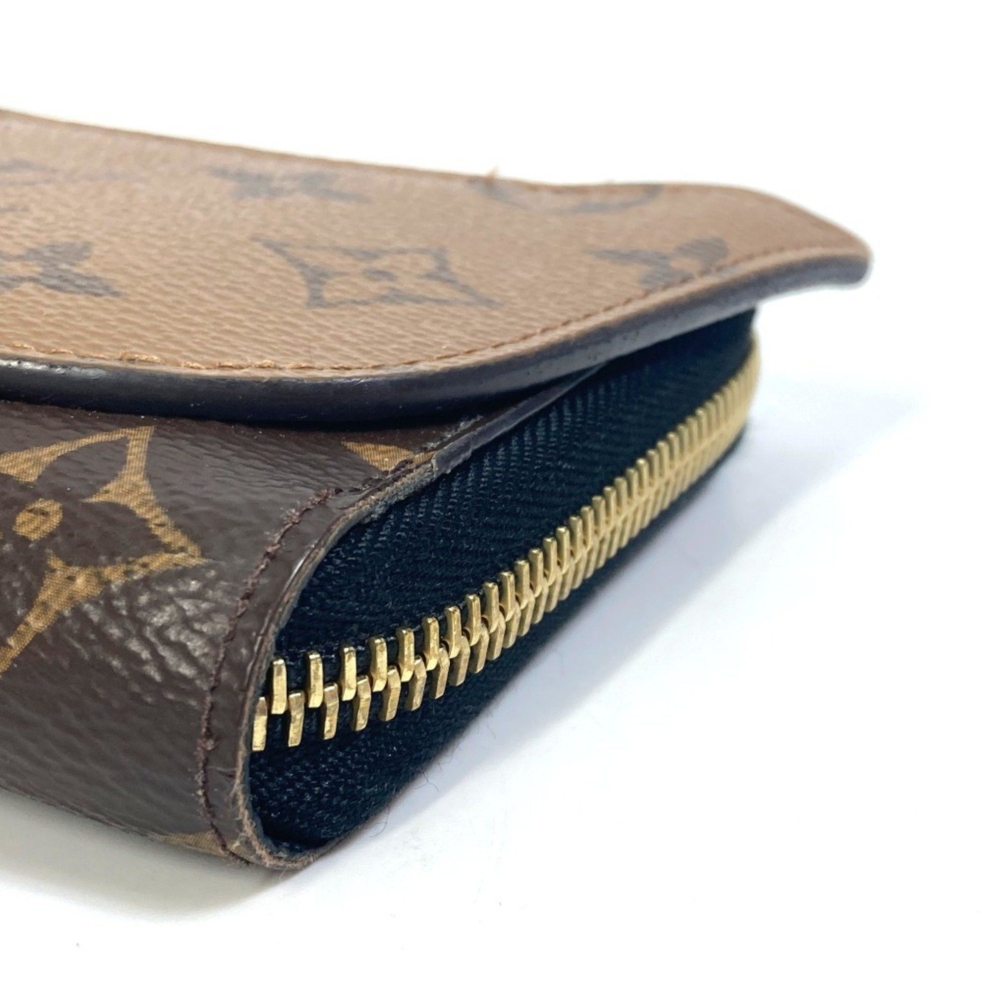 Louis Vuitton LOUIS VUITTON M68796 Monogram Reverse Zippy Wallet Shady Long in Canvas, Brown, Women's Size ONE SIZE - 4 Thumbnail
