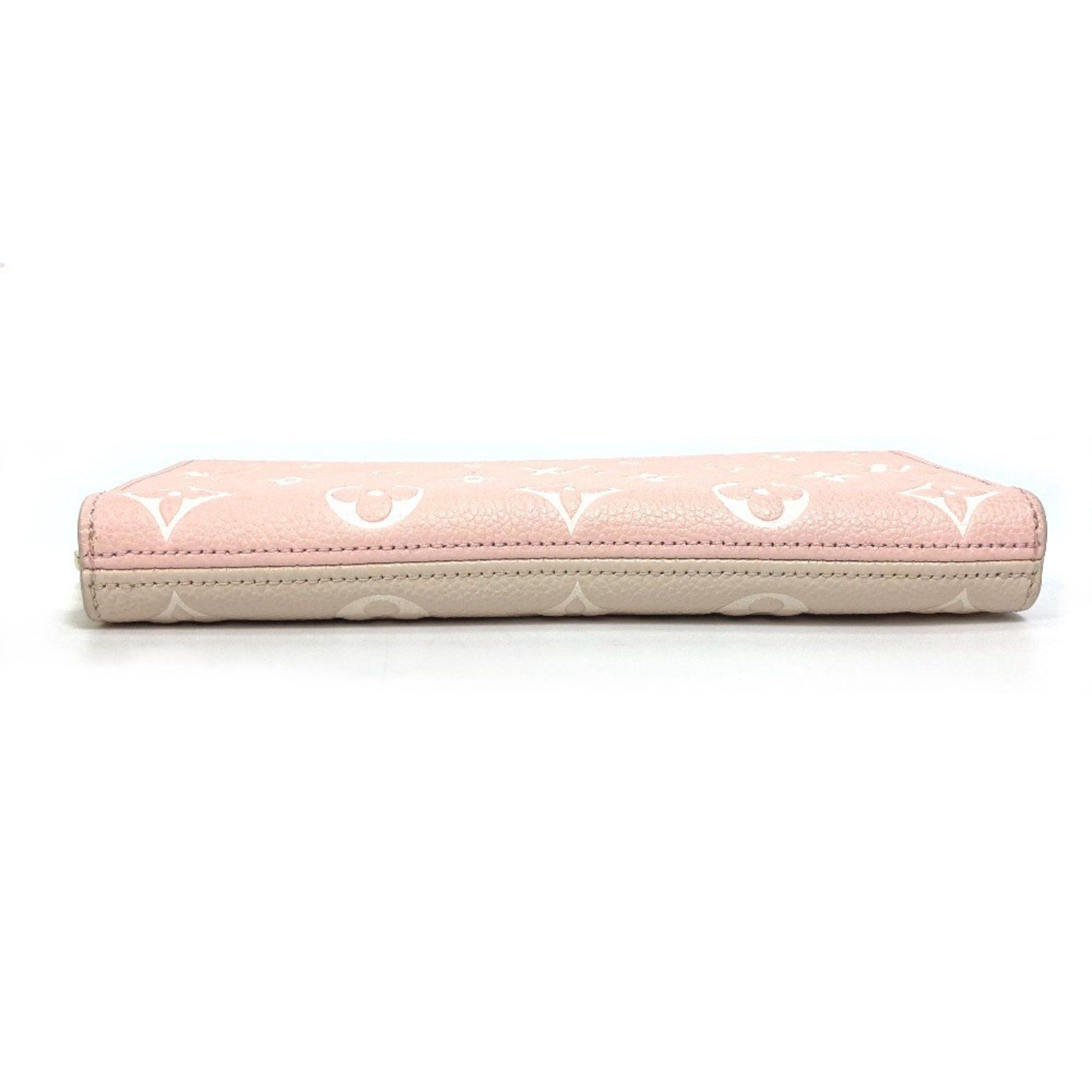 Louis Vuitton LOUIS VUITTON M81279 Monogram Empreinte Zippy Wallet, Round Zipper Long Leather, Women's, Pink x Beige Yellow Size ONE SIZE - 5 Thumbnail