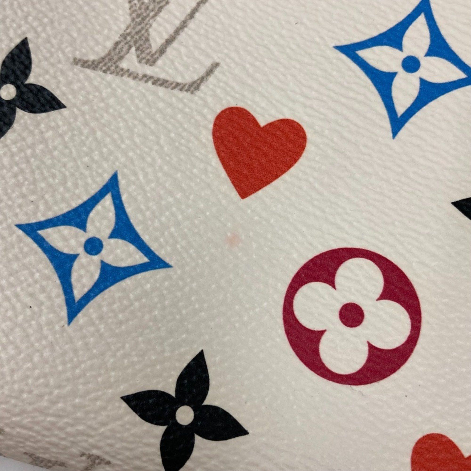 Louis Vuitton LOUIS VUITTON M57491 Heart Monogram Multicolor Zippy Wallet Game On Long Canvas Women's White Size ONE SIZE - 7 Thumbnail