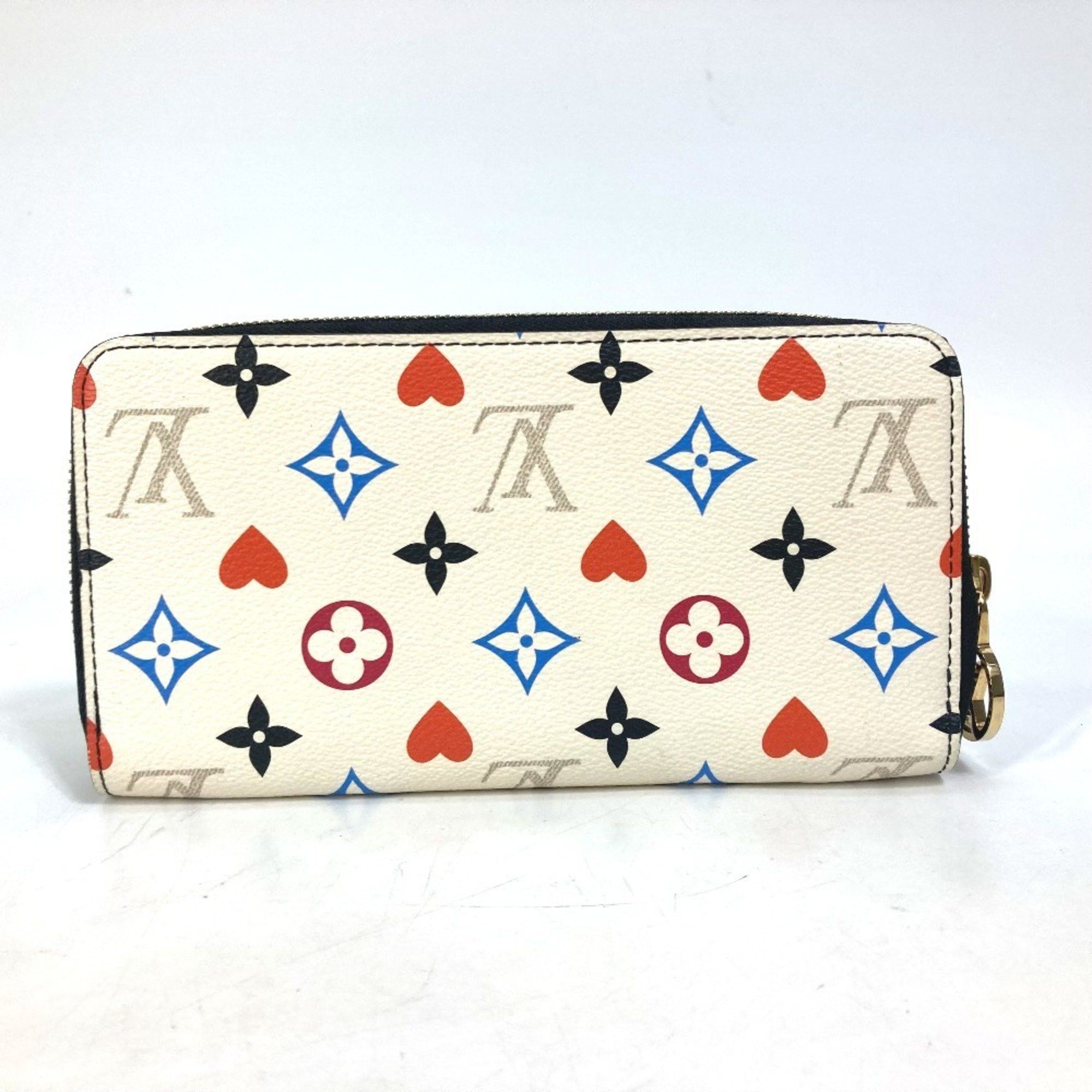 Louis Vuitton LOUIS VUITTON M57491 Heart Monogram Multicolor Zippy Wallet Game On Long Canvas Women's White Size ONE SIZE - 3 Thumbnail