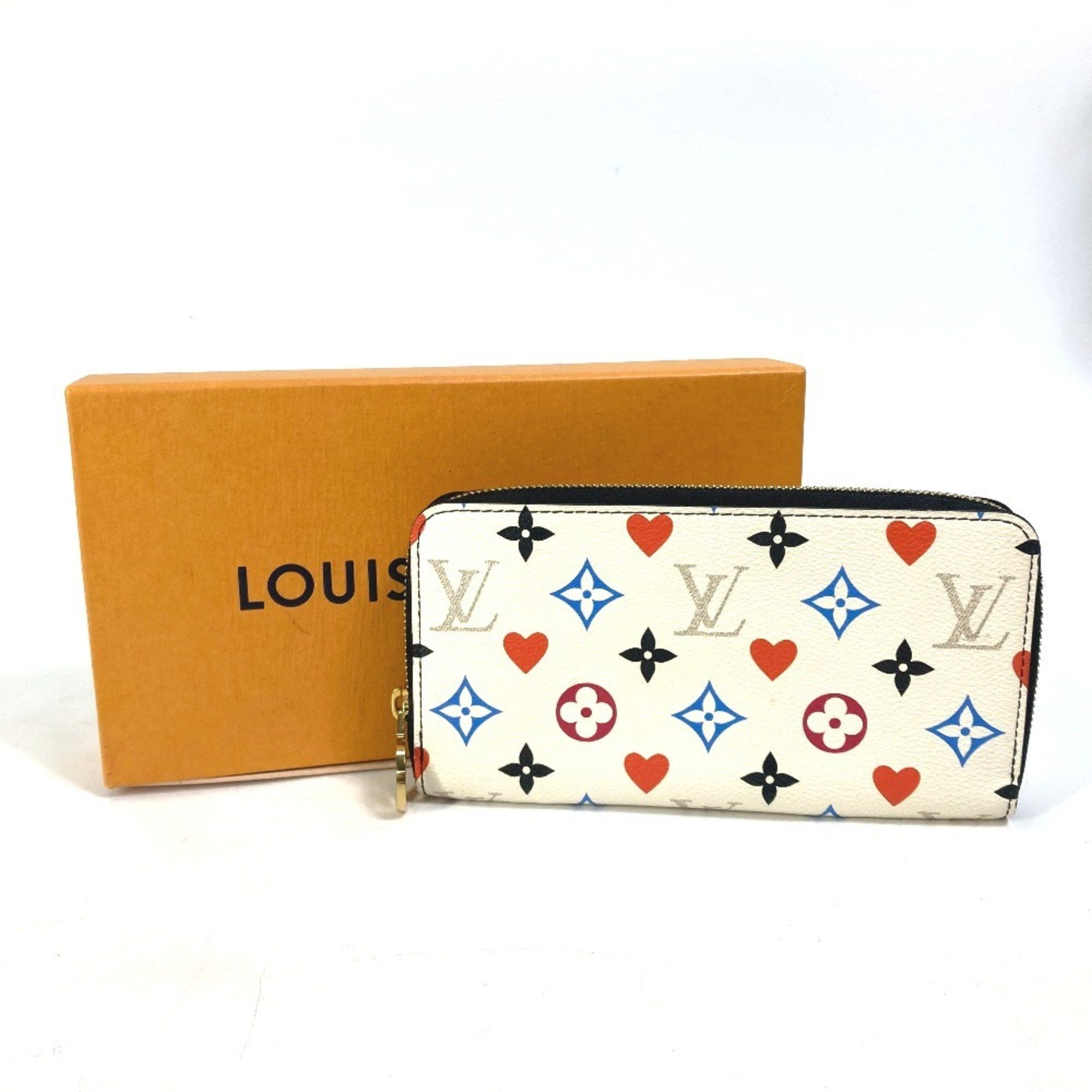 Louis Vuitton LOUIS VUITTON M57491 Heart Monogram Multicolor Zippy Wallet Game On Long Canvas Women's White Size ONE SIZE - 18 Thumbnail