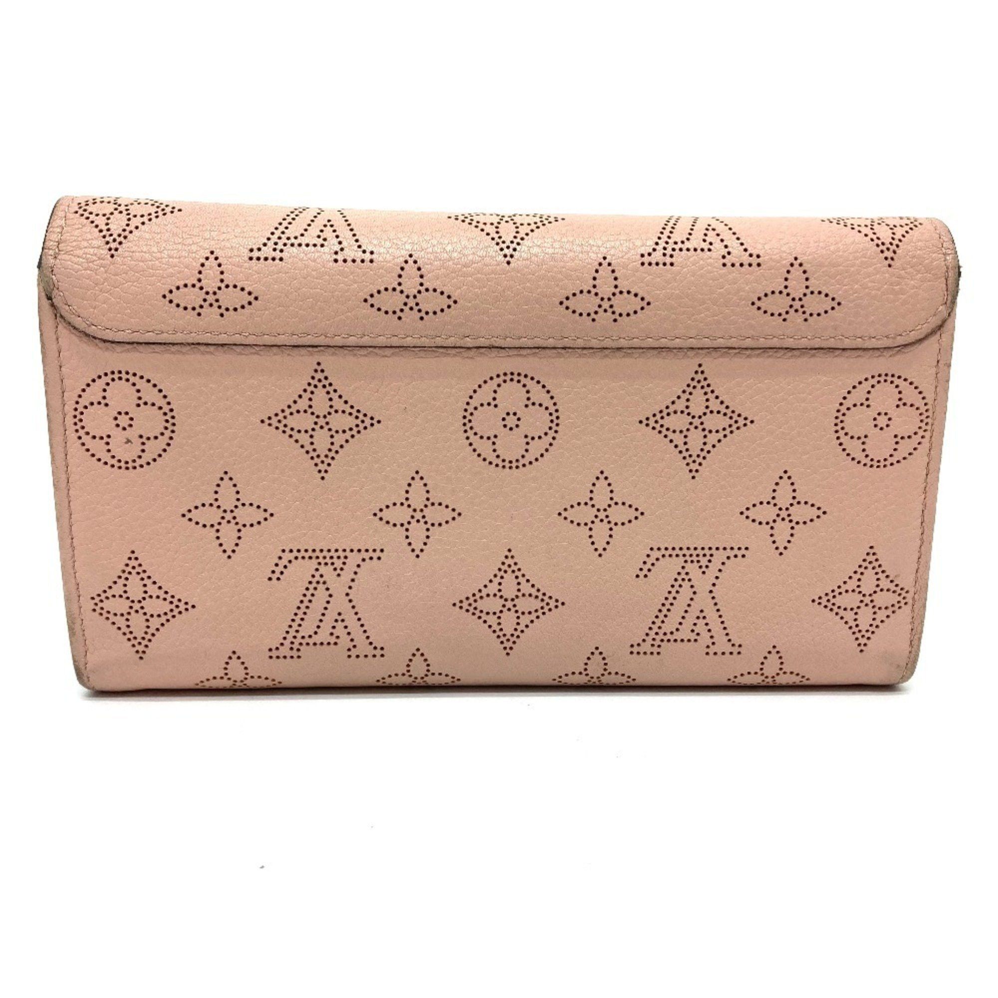 Louis Vuitton LOUIS VUITTON M60145 Monogram Mahina Portefeuille Iris Bifold Long Wallet in Leather, Women's, Magnolia Pink Size ONE SIZE - 2 Thumbnail
