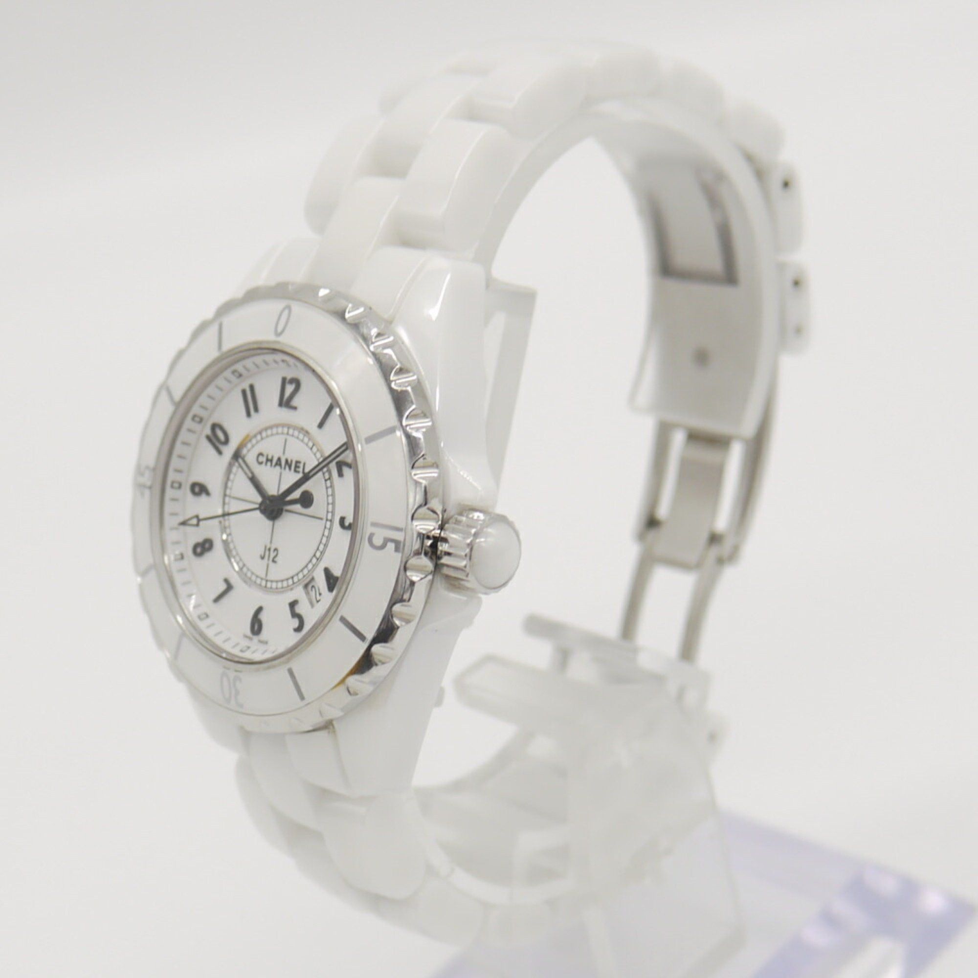 Chanel CHANEL J12 White Ceramic Quartz Watch with Dial H0968 Size ONE SIZE - 2 Thumbnail