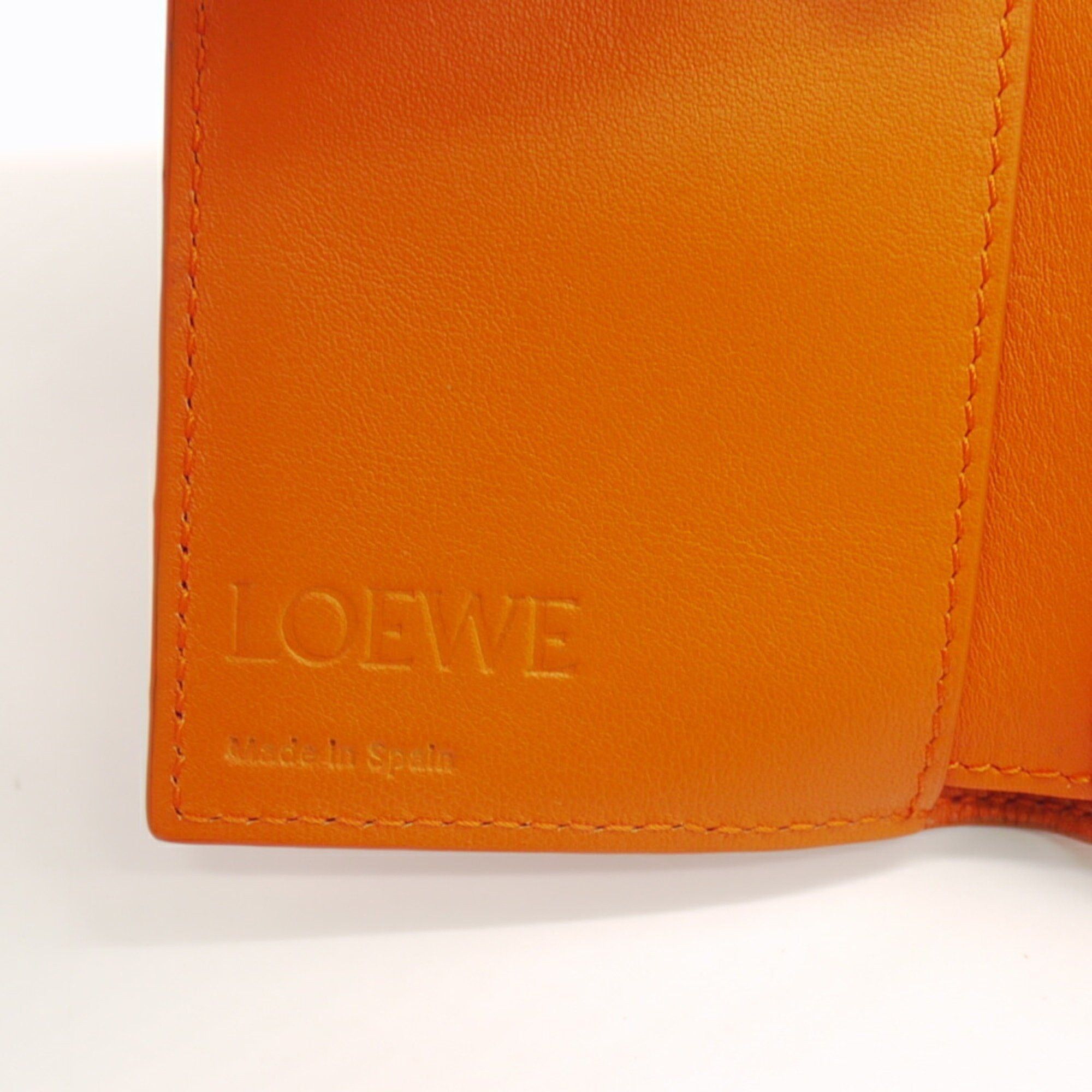 Loewe LOEWE Anagram Trifold Wallet, Orange, C821SS33X07 Size ONE SIZE - 11 Thumbnail