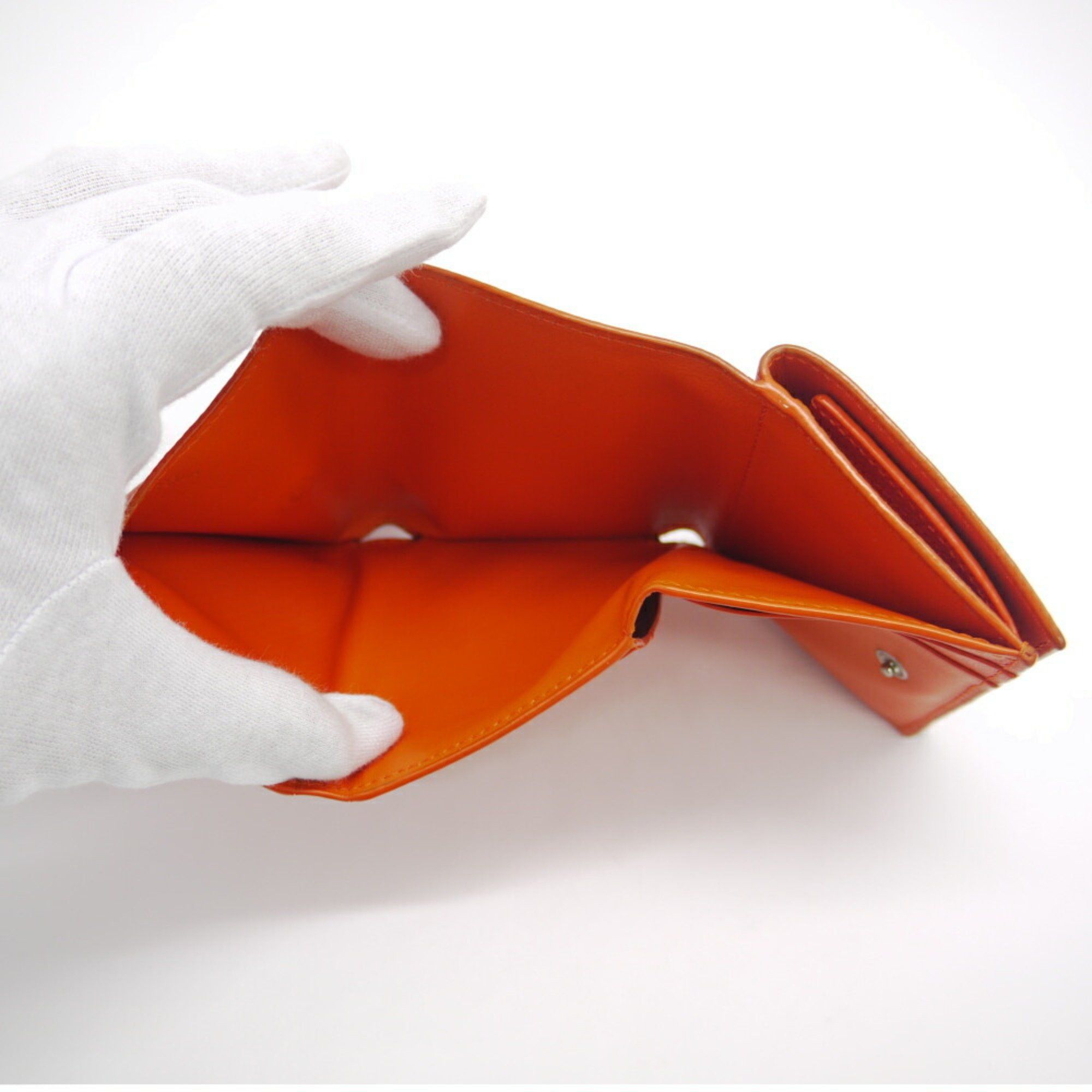 Loewe LOEWE Anagram Trifold Wallet, Orange, C821SS33X07 Size ONE SIZE - 10 Thumbnail