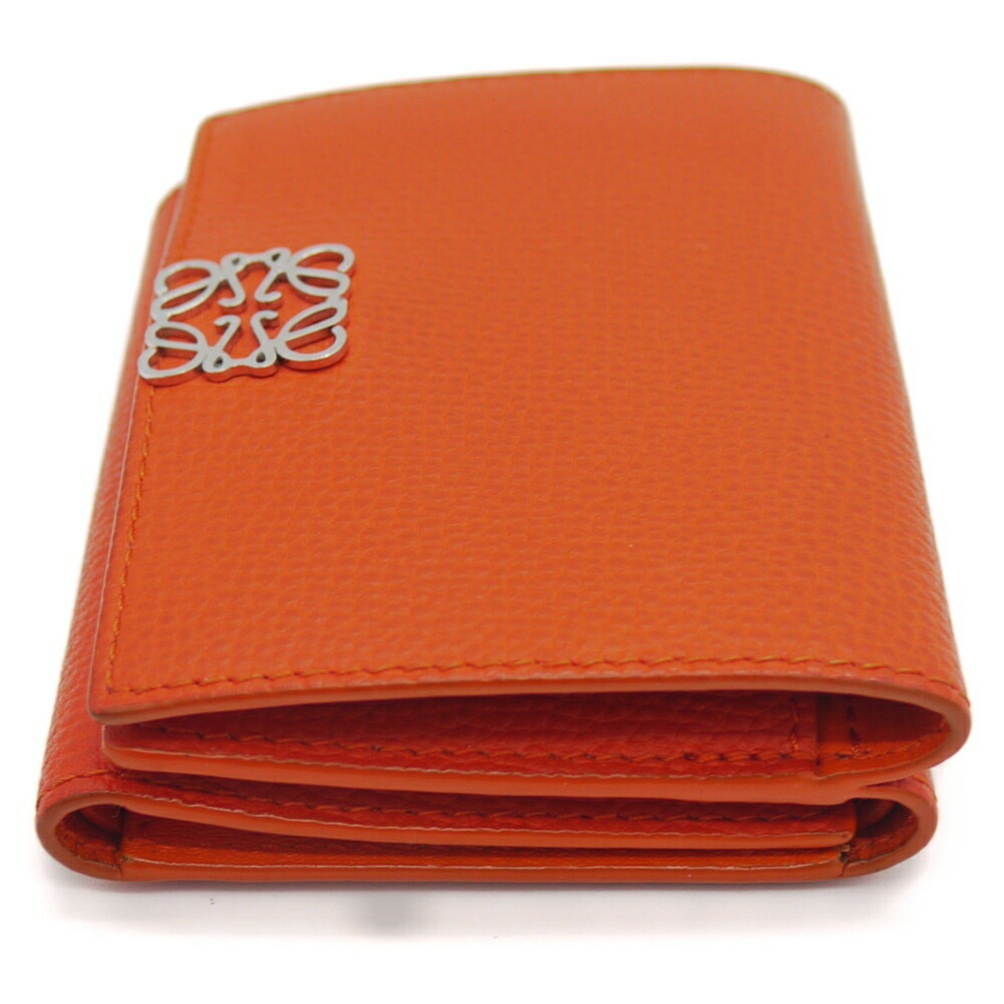 Loewe LOEWE Anagram Trifold Wallet, Orange, C821SS33X07 Size ONE SIZE - 3 Thumbnail