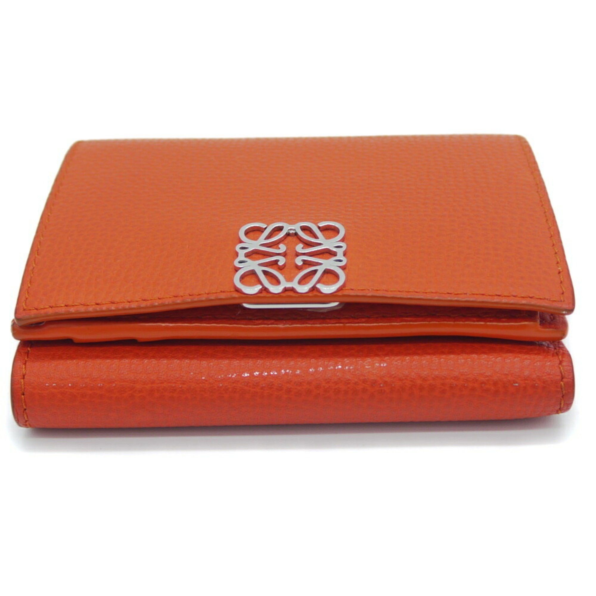 Loewe LOEWE Anagram Trifold Wallet, Orange, C821SS33X07 Size ONE SIZE - 5 Thumbnail