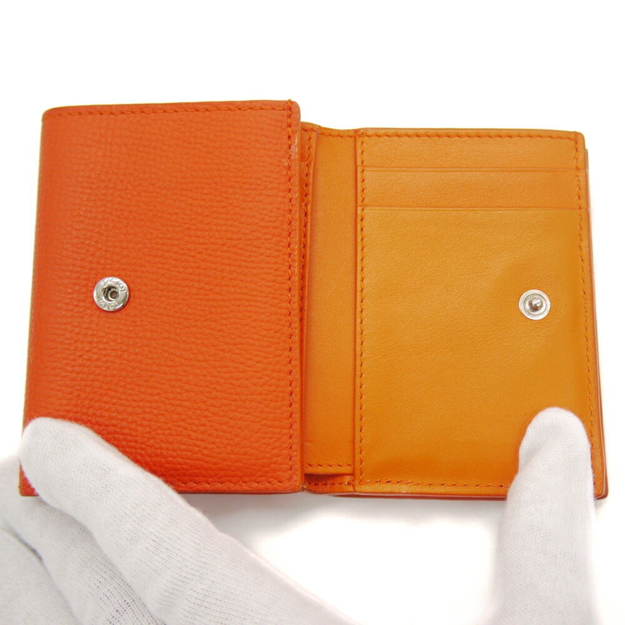 Loewe LOEWE Anagram Trifold Wallet, Orange, C821SS33X07 Size ONE SIZE - 8 Thumbnail