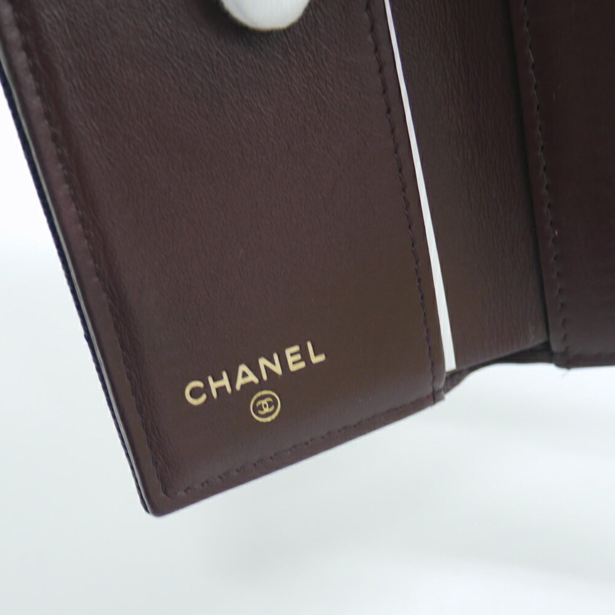 Chanel CHANEL Classic Small Flap Wallet with Coco Mark and Matelasse Caviar Leather in Black, AP0230, Tri-fold Size ONE SIZE - 8 Thumbnail