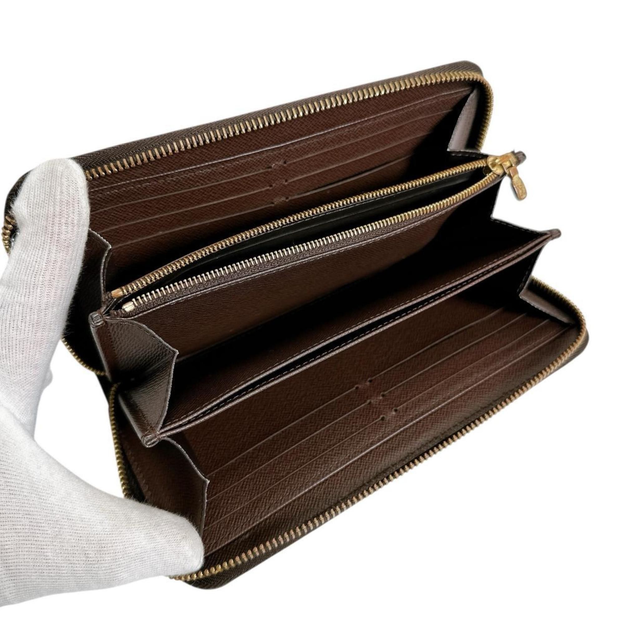Louis Vuitton Louis Vuitton Damier Zippy Wallet in Canvas, Brown, N41661 Size ONE SIZE - 10 Thumbnail
